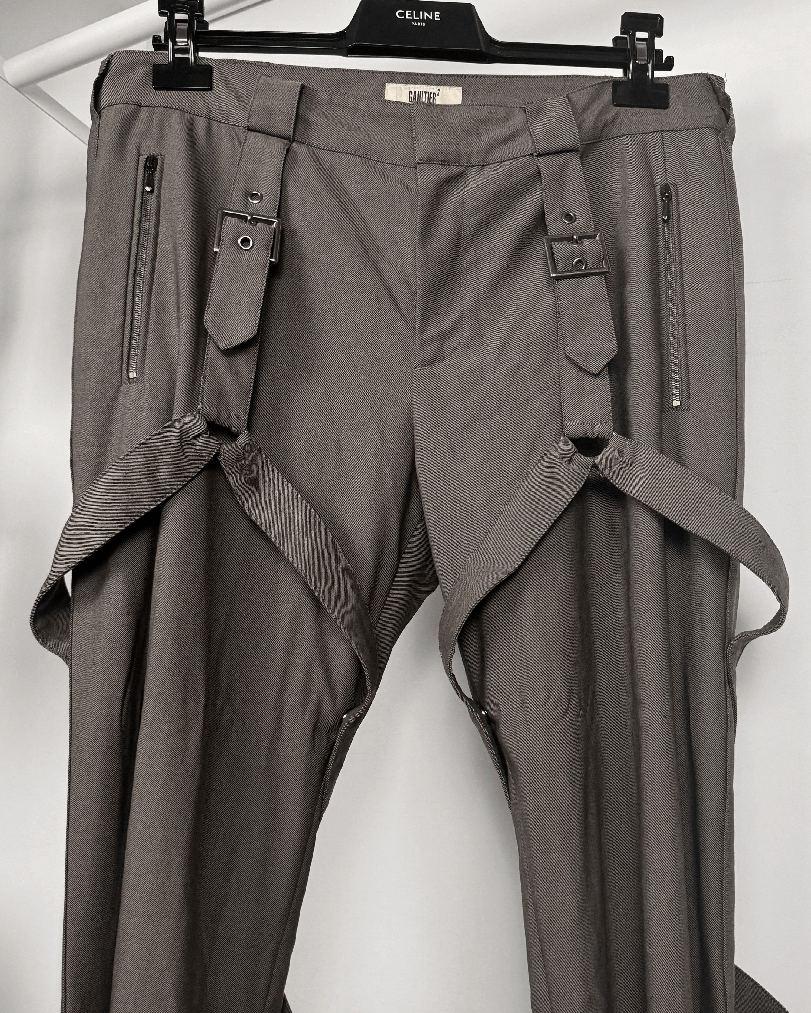 Jean Paul Gaultier Jean Paul Gaultier Bondage Belted Tailored Pants Size US 34 / EU 50 - 6 Thumbnail