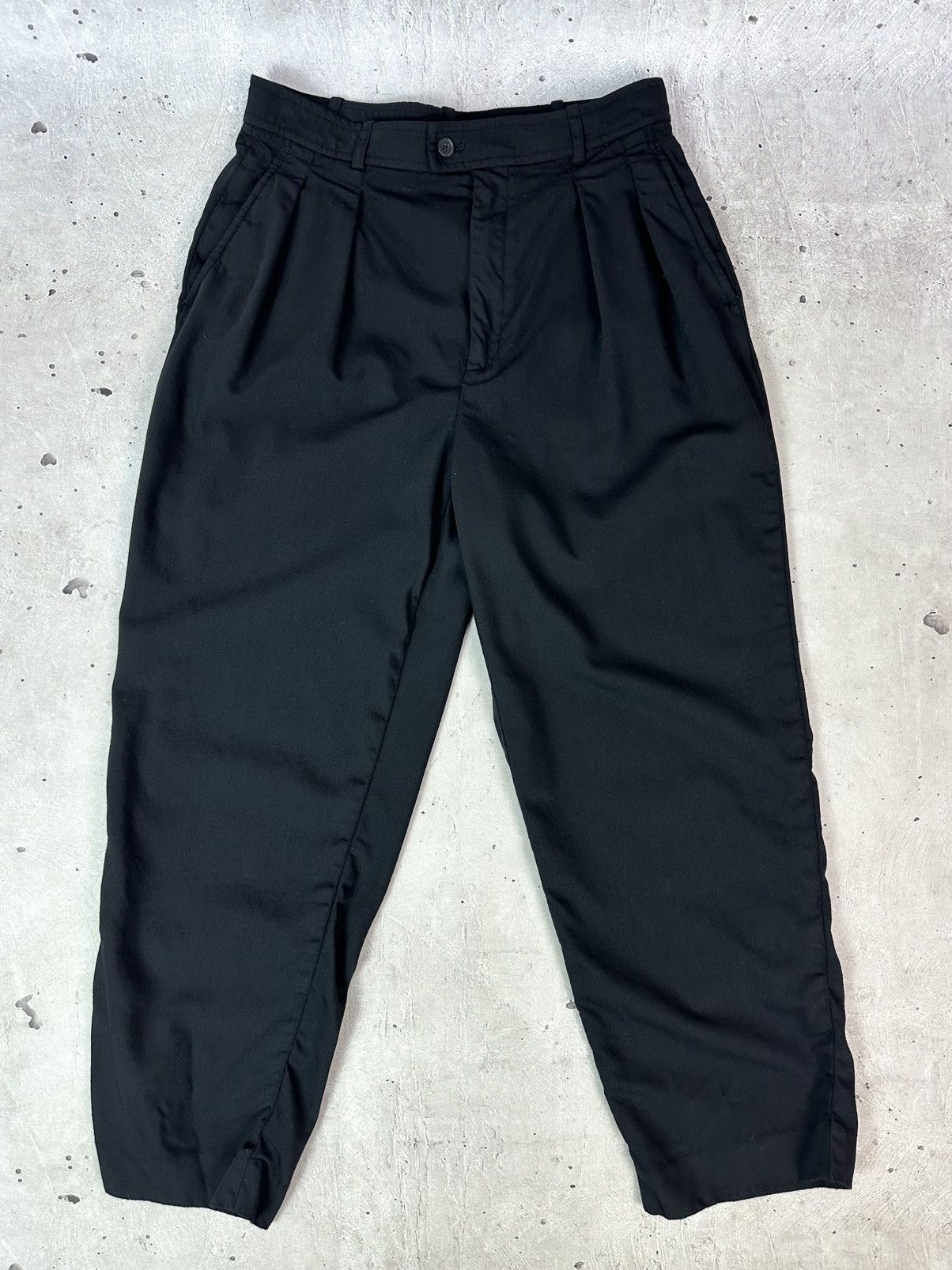 Polo Ralph Lauren Polo Ralph Lauren Black Wool Straight Women’s Trousers Size 27" / US 4 / IT 40 - 1 Thumbnail
