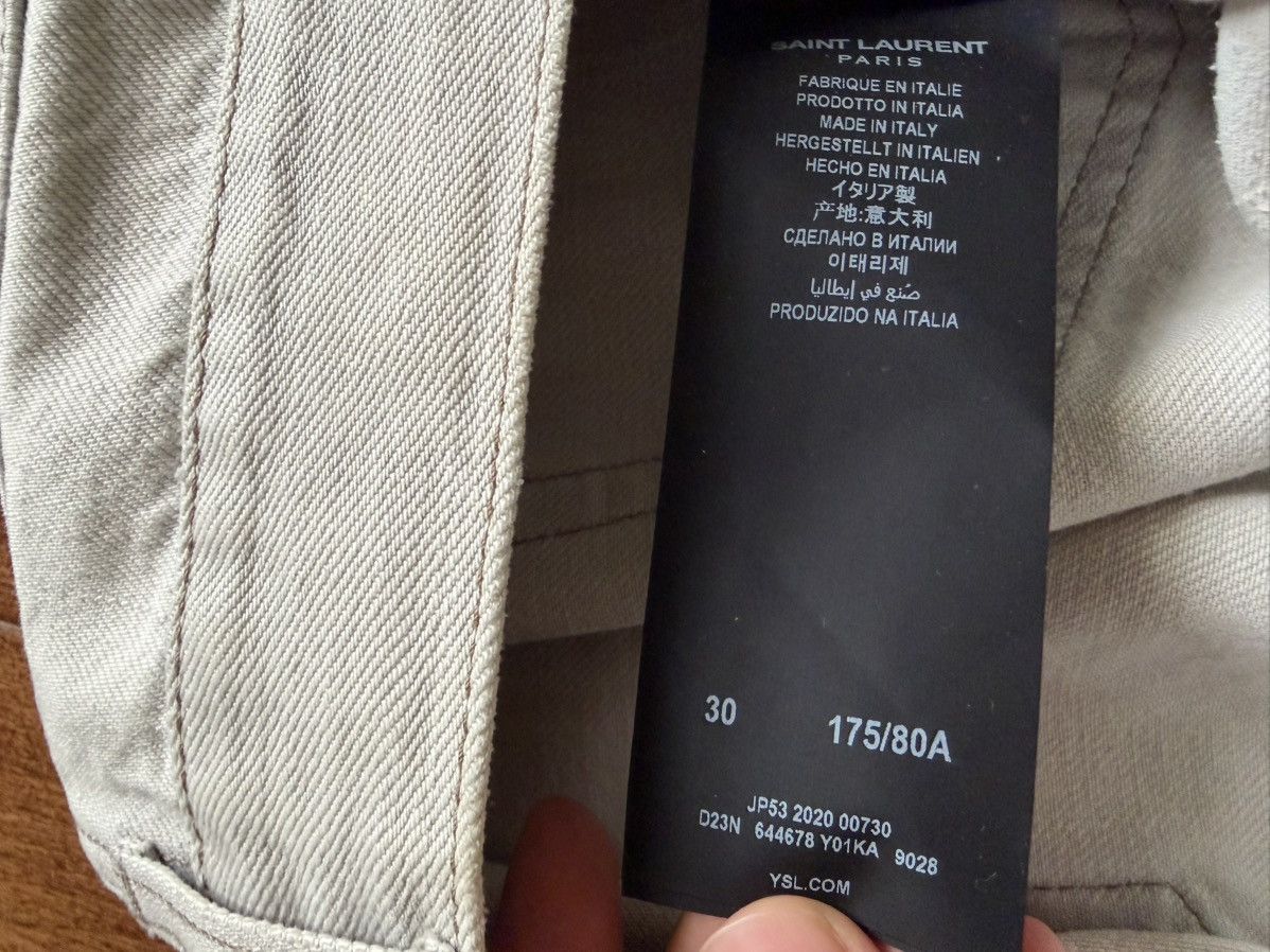 Saint Laurent Paris D26 straight leg jeans Size US 30 / EU 46 - 4 Thumbnail