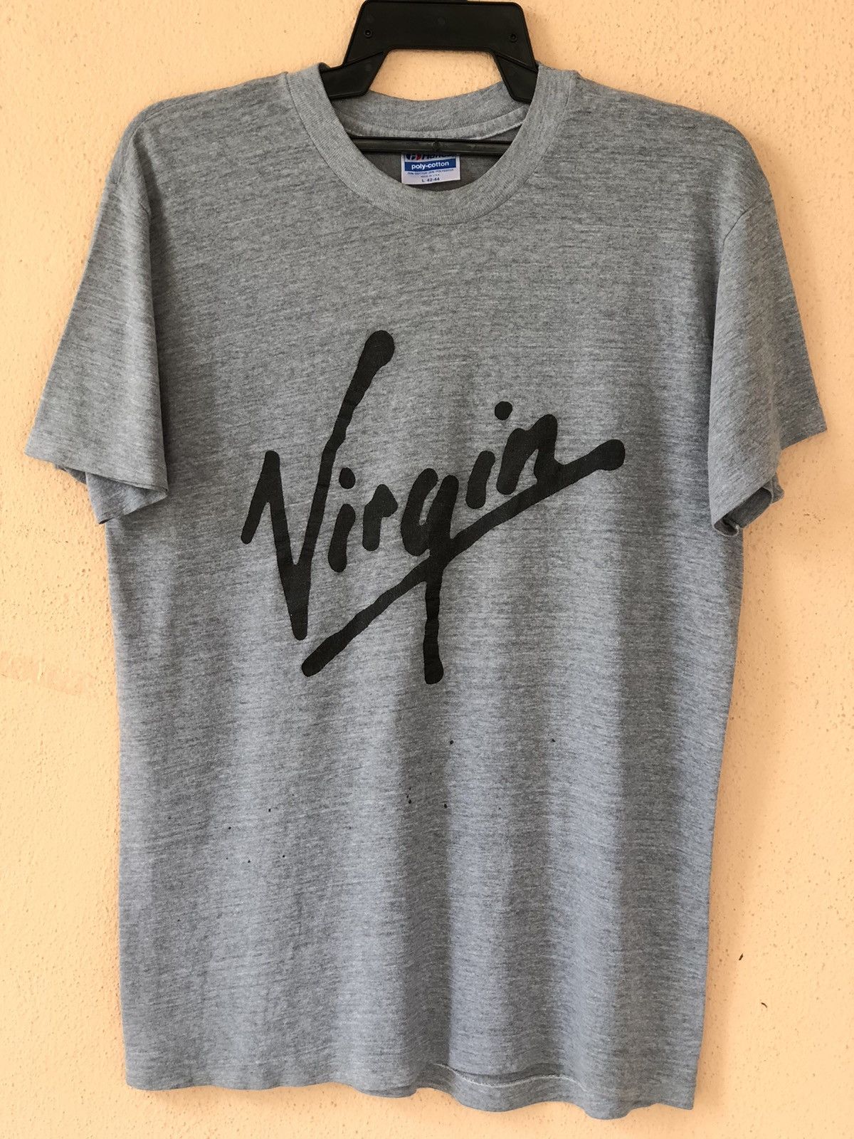 Band Tees × Vintage Vintage 80s Virgin Record Paperthin Size US L / EU 52-54 / 3 - 1 Thumbnail