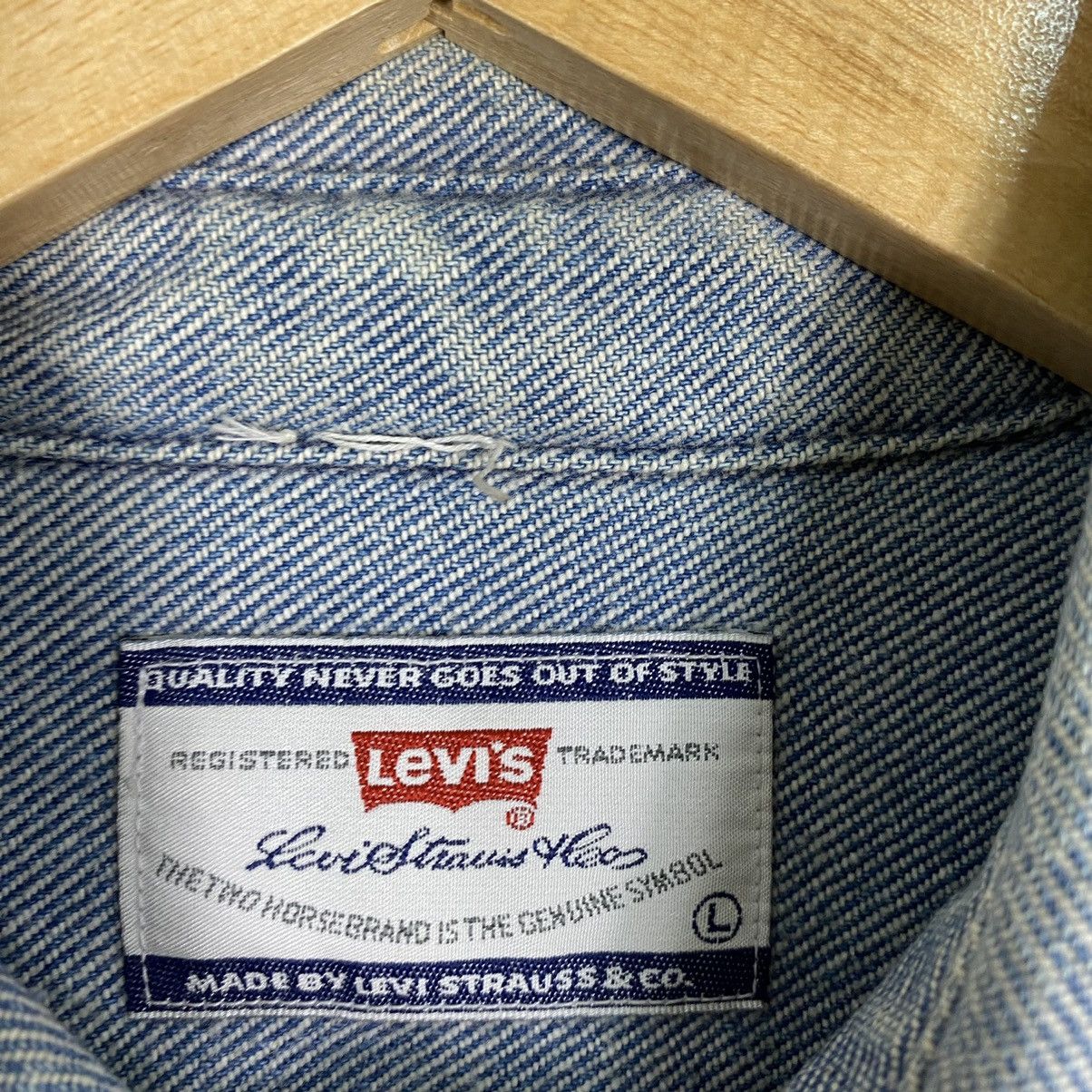 Levi's Levis Faded Blue Button Shirts Size US L / EU 52-54 / 3 - 10 Thumbnail