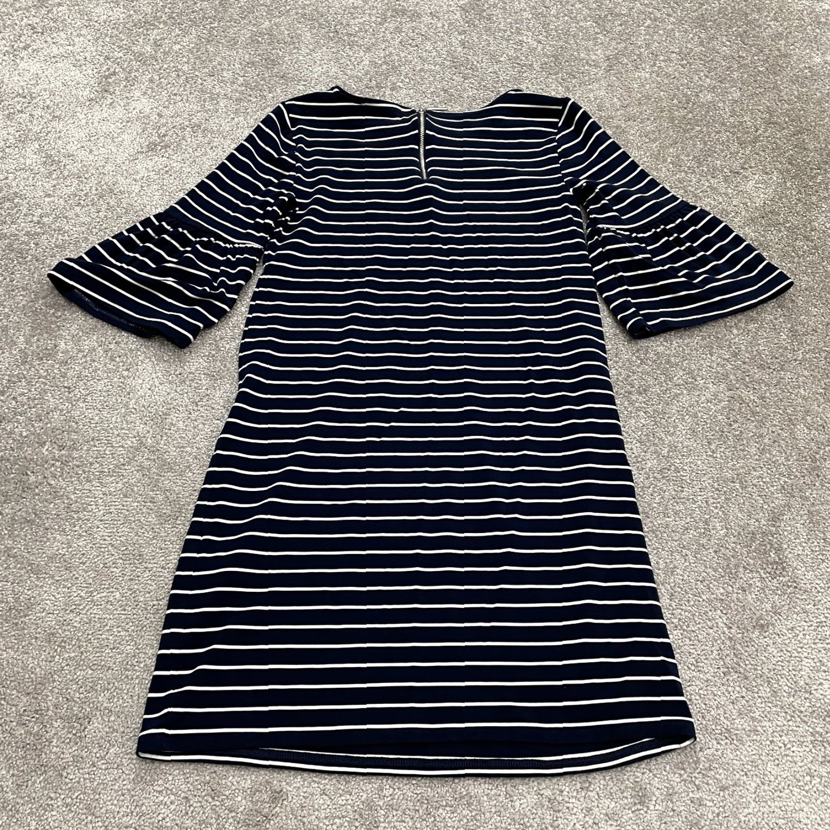 Vintage White House Black Market Dress Shift Womens Small Blue White Stripe Size XL / US 12-14 / IT 48-50 - 2 Thumbnail