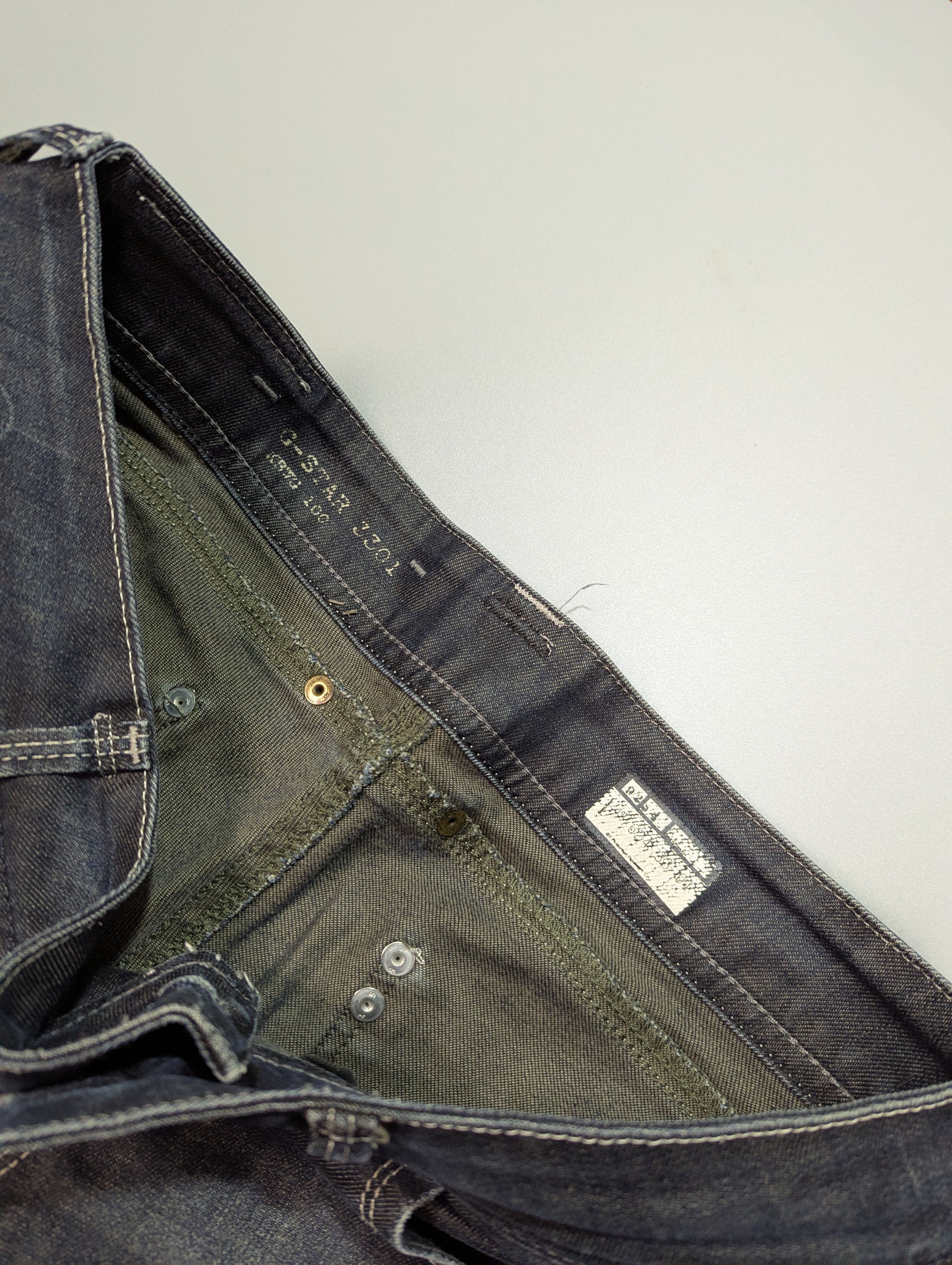 G-Star × Vintage G-Star RAW 3310 Women's Skinny Dark Blue Distressed Jeans Size 32" / US 10 / IT 46 - 6 Thumbnail