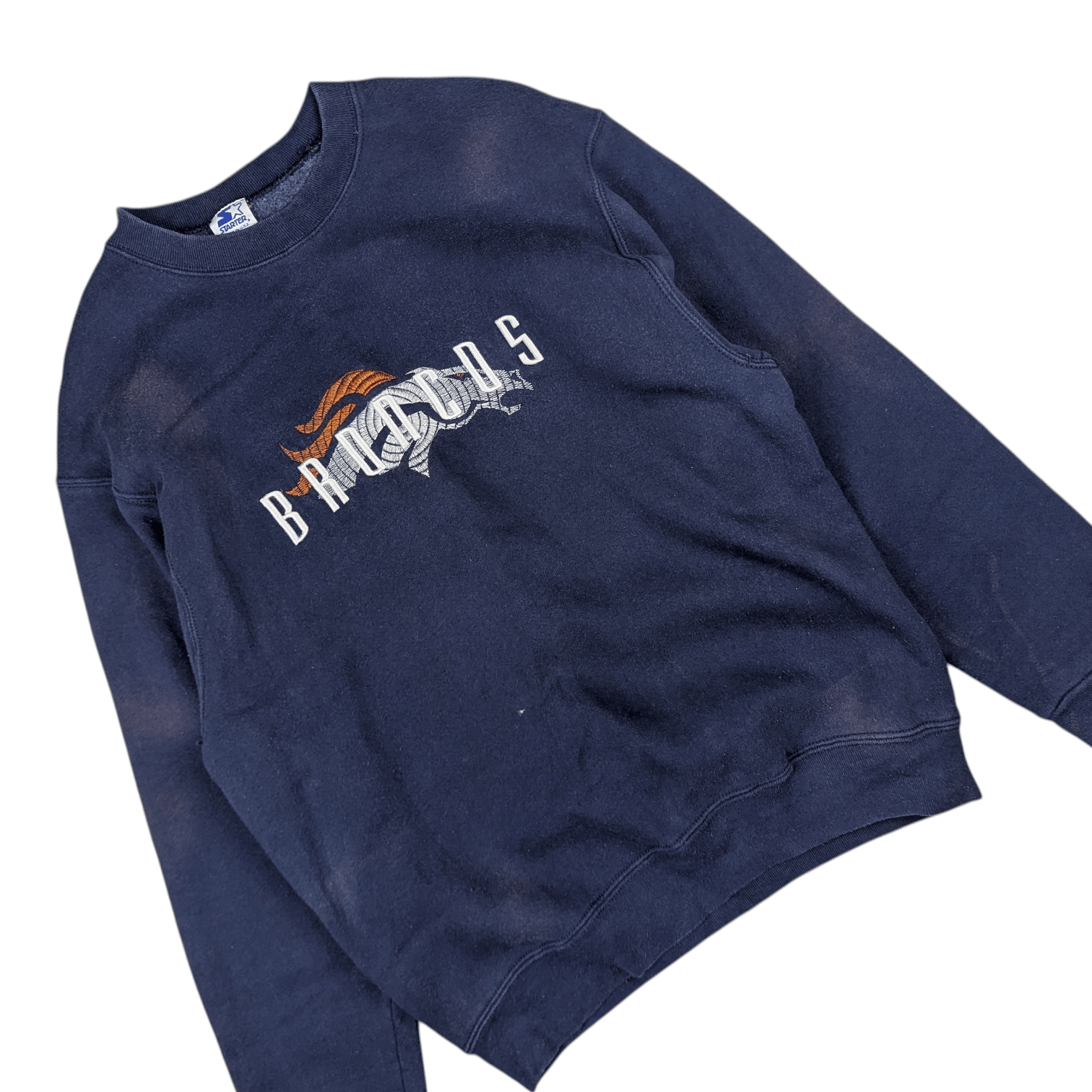NFL Vintage 90's STARTER NFL Denver Broncos Jumper Sweatshirt Size US M / EU 48-50 / 2 - 4 Thumbnail