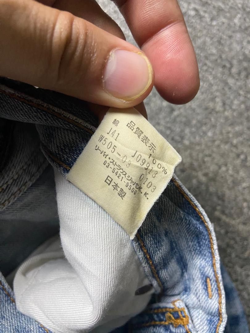 Levi's Levis Strauss Co. 505 Regular Fit Denim Jeans (155) Size US 27 - 4 Thumbnail