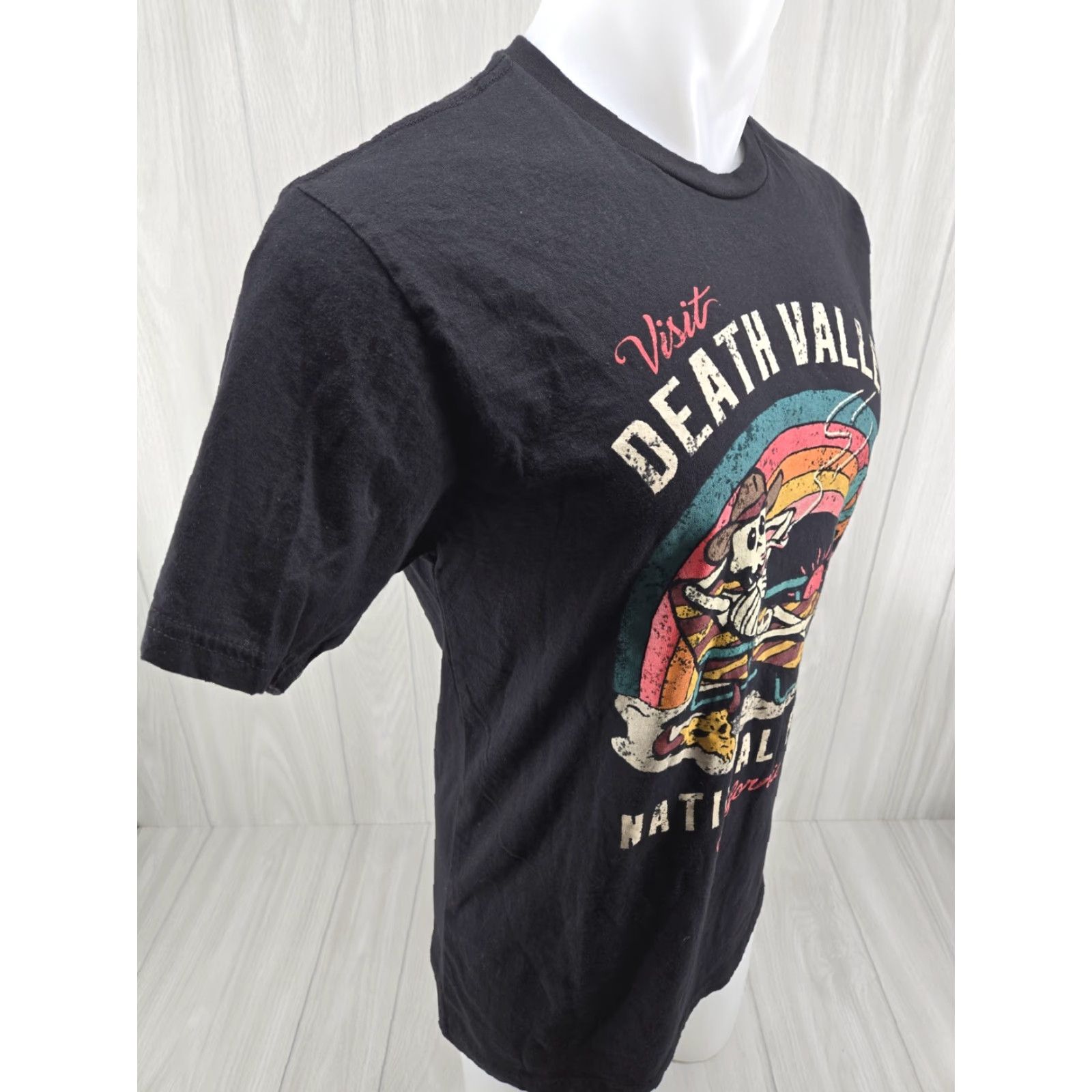 Vintage VINTAGE National Parks Society Death Valley California Skeleton Medium Black T-Shirt Size US M / EU 48-50 / 2 - 6 Thumbnail