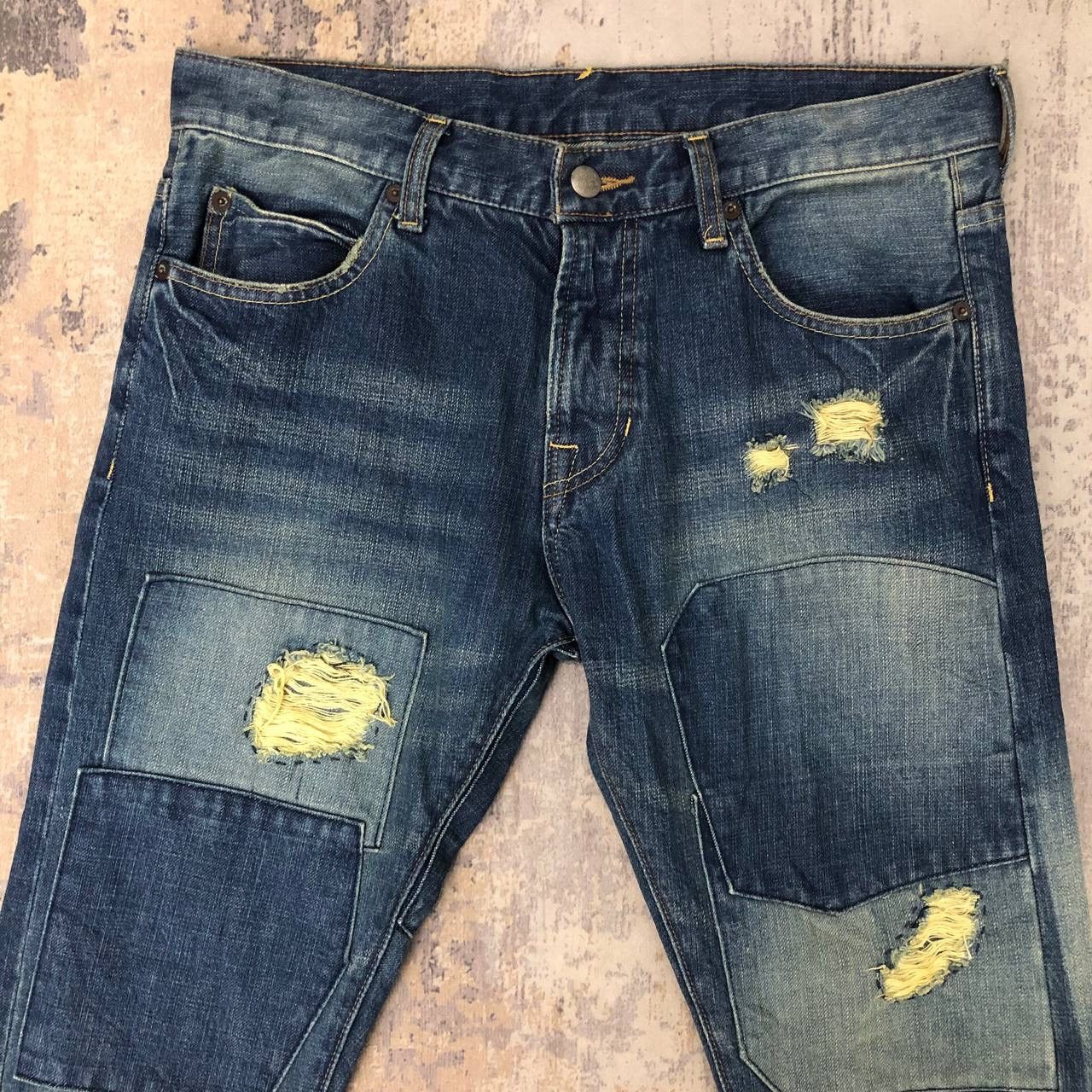 Nirvana P861. NIRVAN GRUNGE RIPPED JEANS Size US 33 - 2 Thumbnail