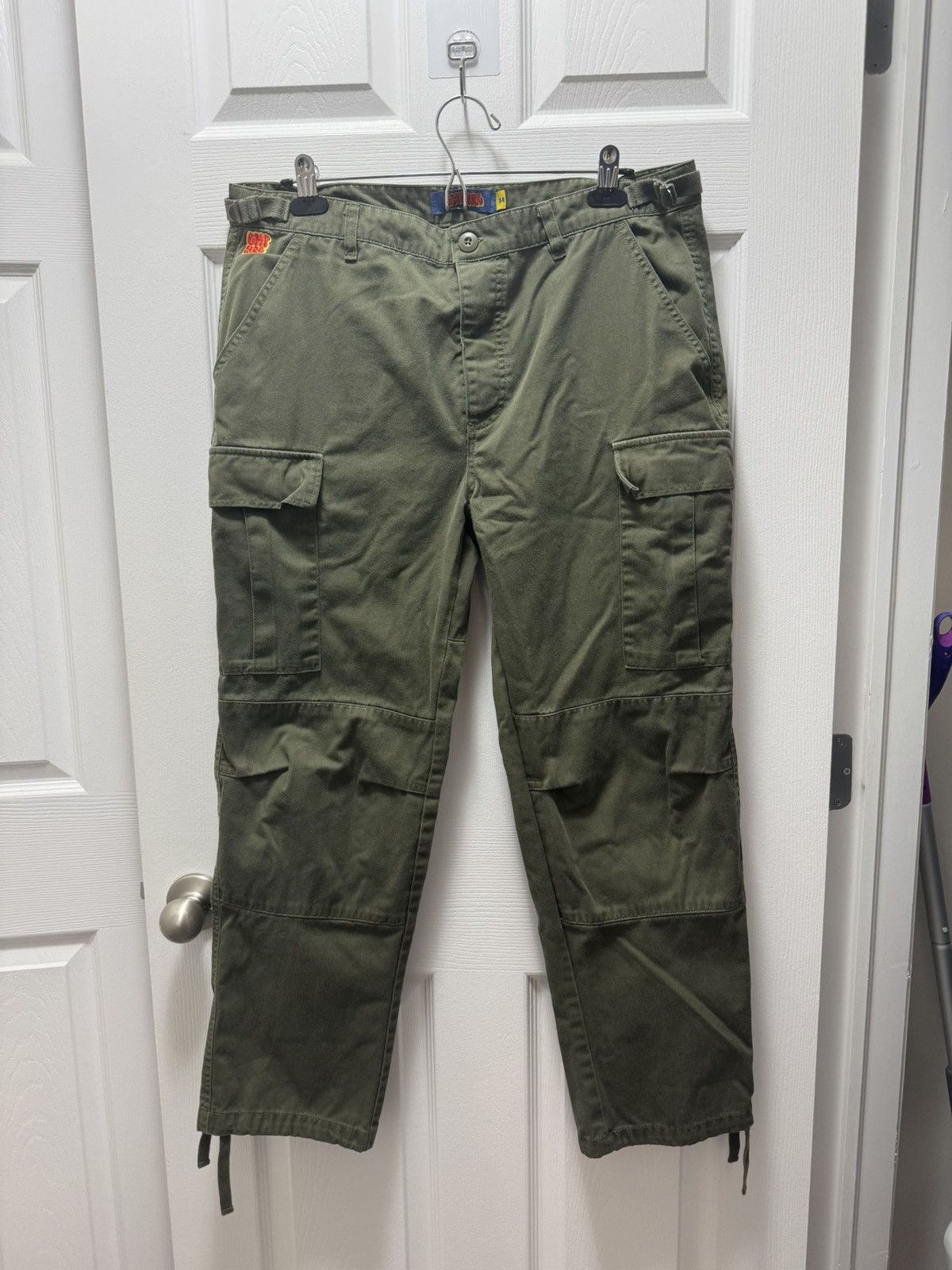 Empyre × Vintage Empire Skateboarding Grafitti Green Cargo Double Knee Pants Size US 34 / EU 50 - 1 Thumbnail