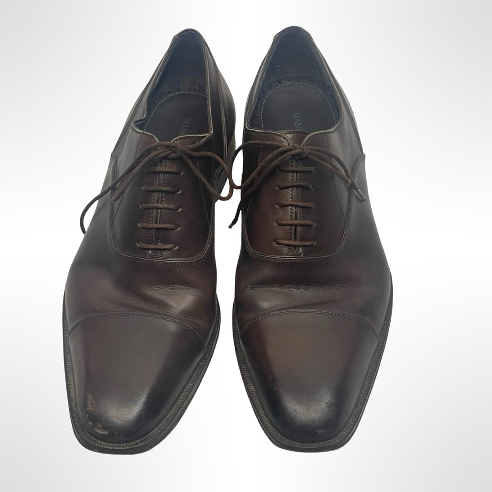 Other Massimo Emporio Brown Leather Men's Dress Shoes size 12 Size US 12 / EU 45 - 2 Thumbnail