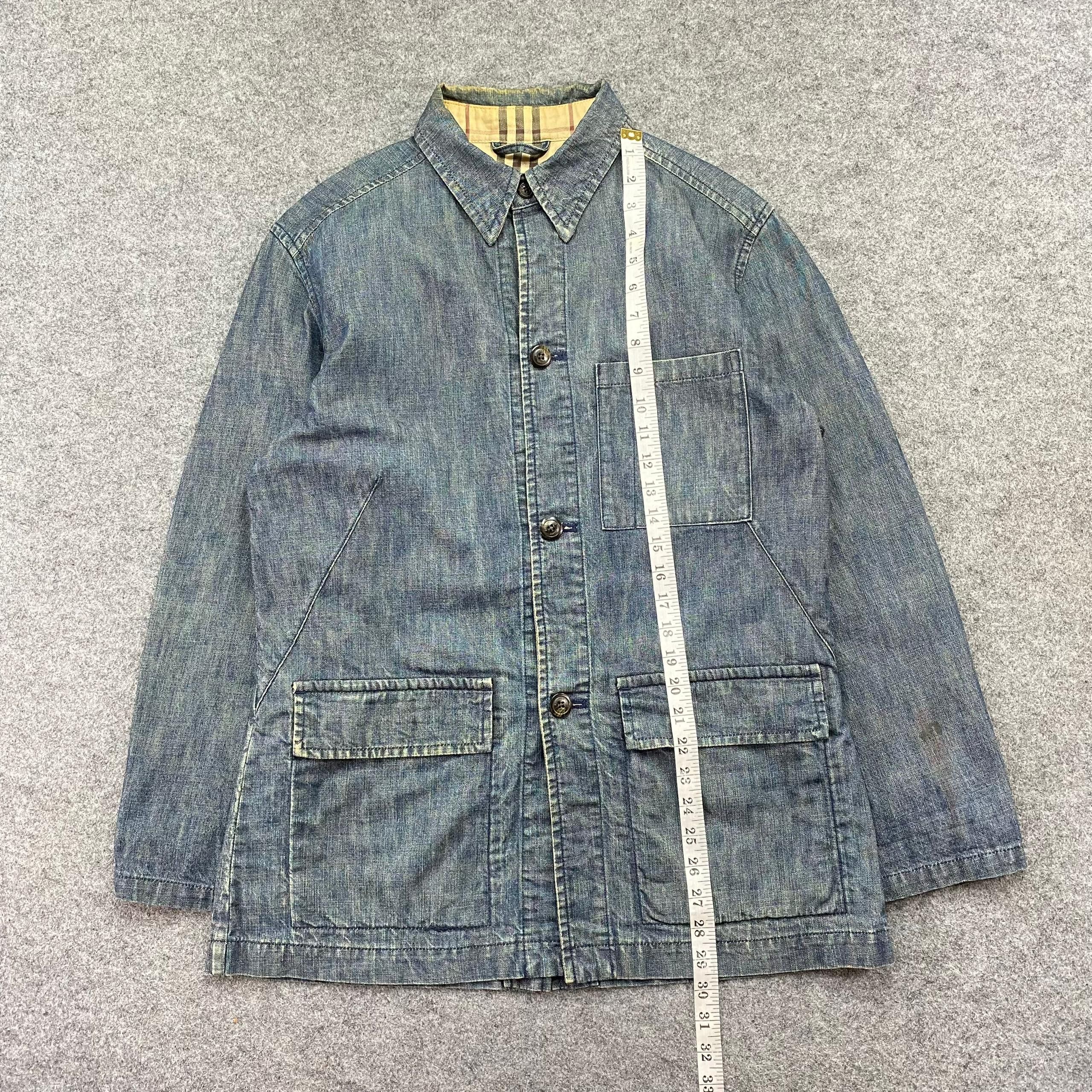 Burberry Vintage Burberry London Denim Workwear Jacket Size US M / EU 48-50 / 2 - 5 Thumbnail