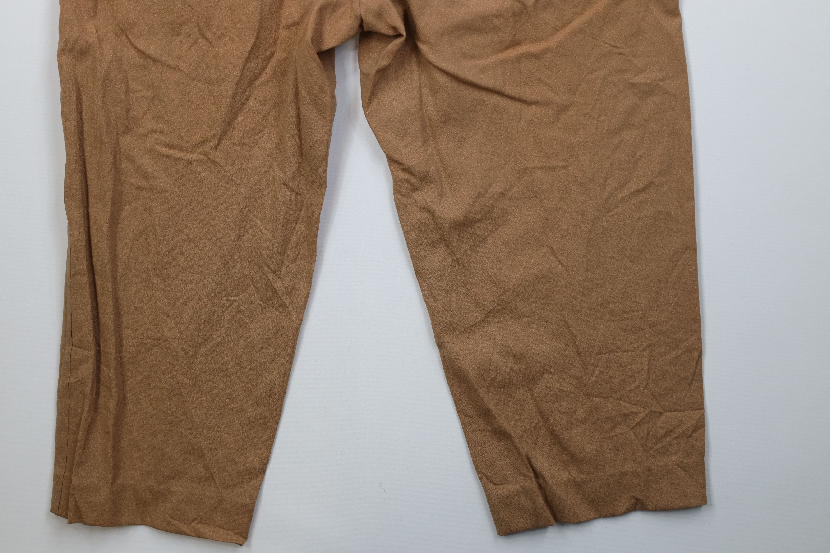 Vintage Vintage 50s Rockabilly Brocade Rayon Gabardine Chino Pants Size US 36 / EU 52 - 14 Thumbnail