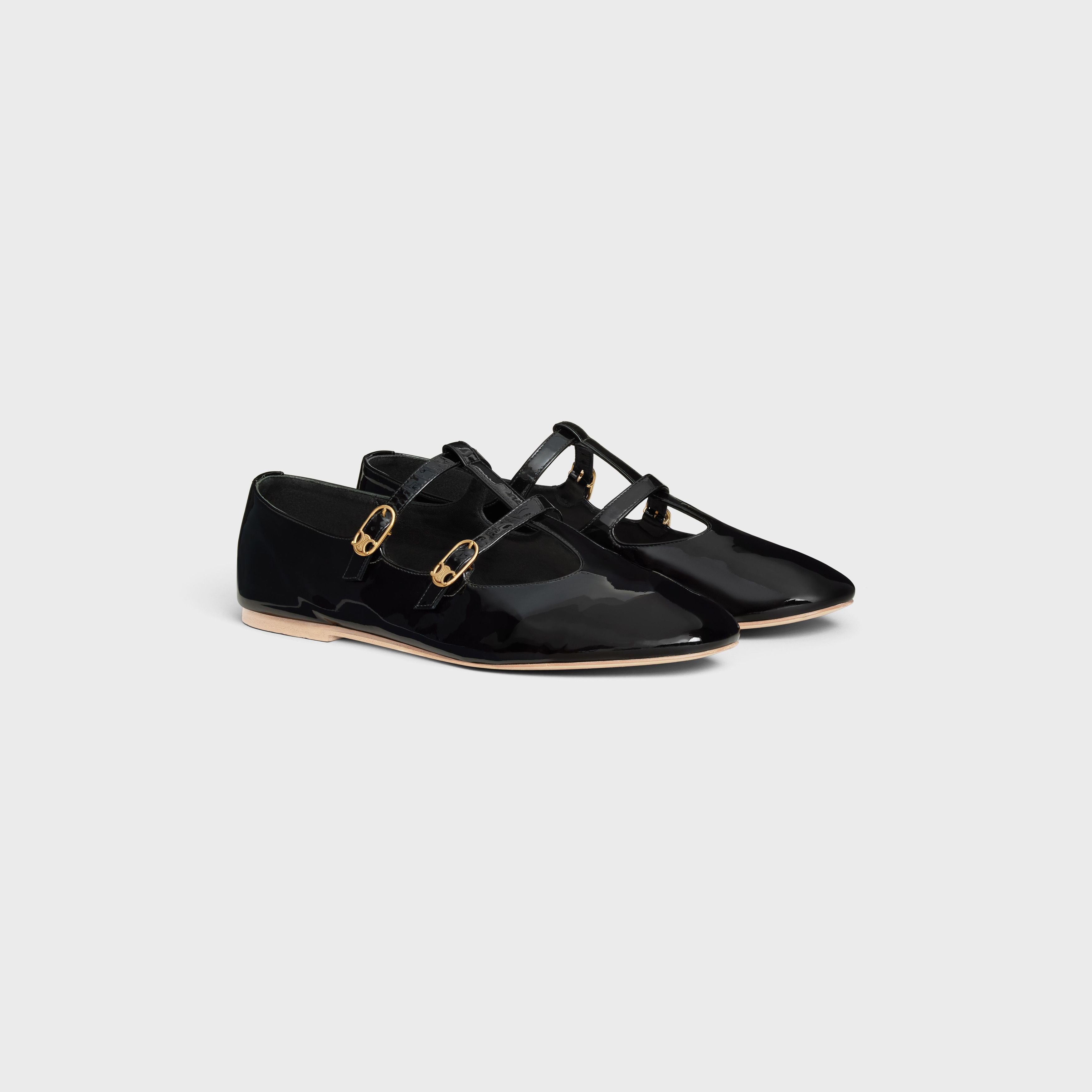 Celine o1bcso1str0126 354684582C Mary Jane Ballerina Flats in Black Size US 11 / IT 41 - 2 Thumbnail