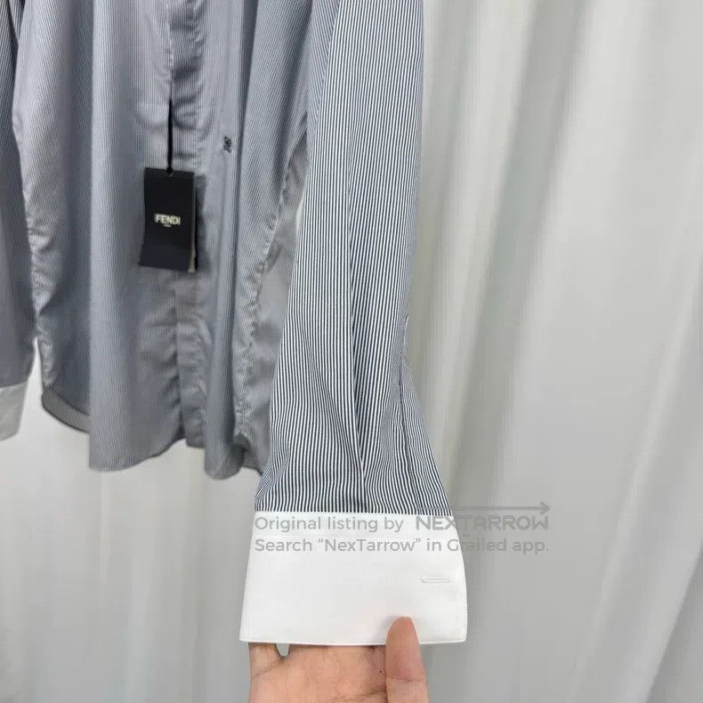Fendi Fendi Embroidered Letter Stripe Shirt Size XS / US 0-2 / IT 36-38 - 4 Thumbnail
