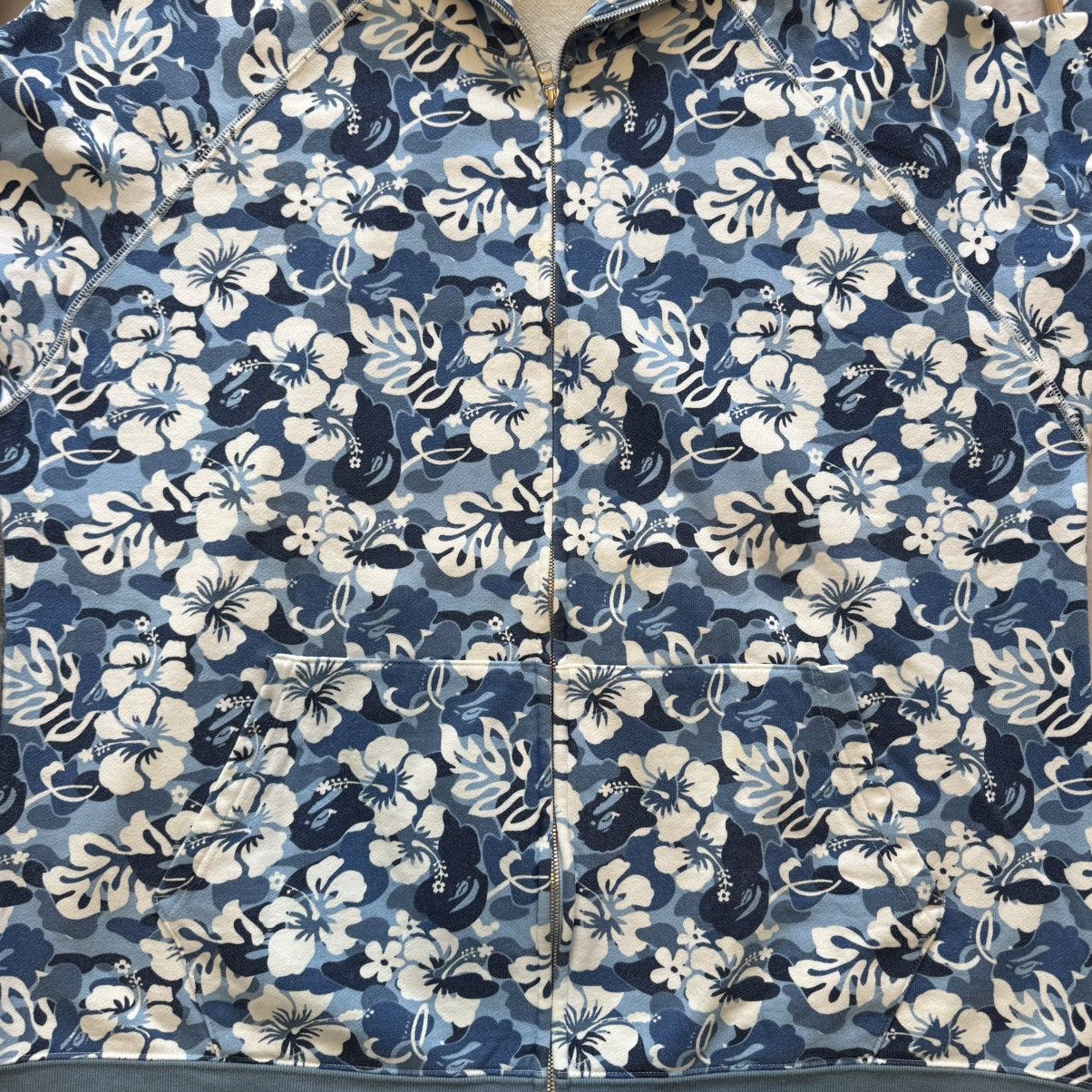 Bape Vintage Nigo Era Aloha Camo Full Zip Up Hoodie Sweater Size US XL / EU 56 / 4 - 8 Thumbnail