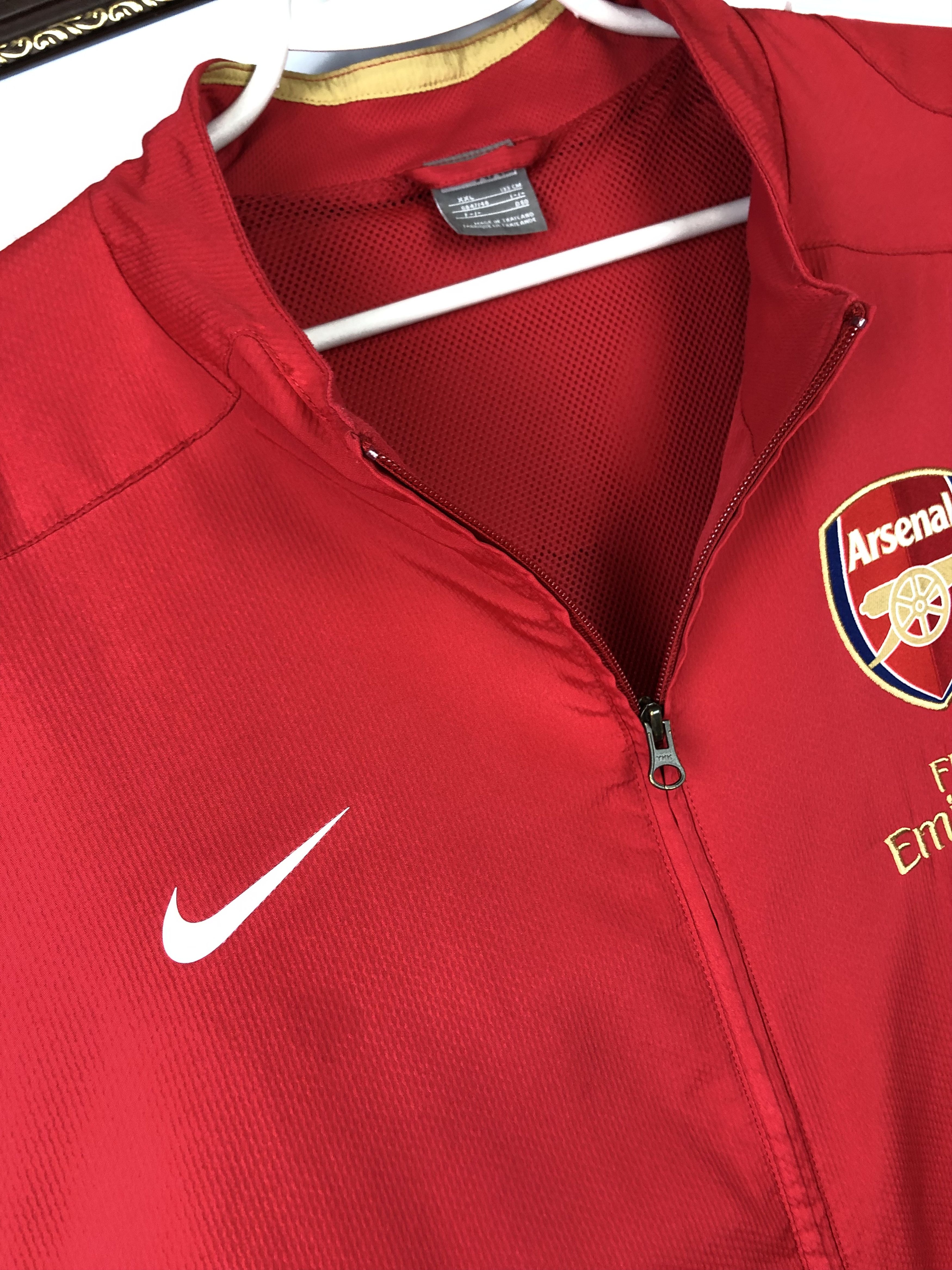 Nike Vintage Nike Arsenal Football Jacket Soccer Track Gunners Size US XXL / EU 58 / 5 - 3 Thumbnail