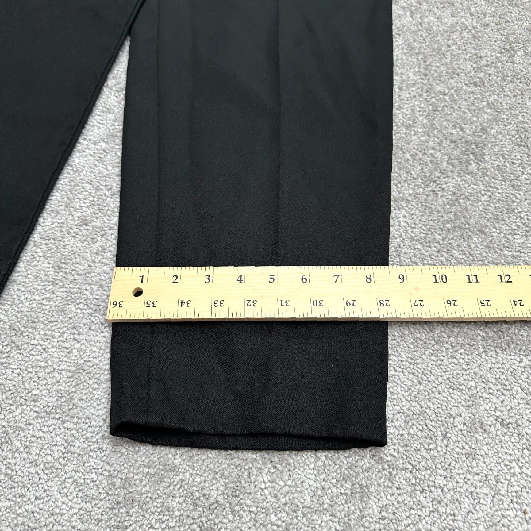 Vintage VINTAGE Bending Easy Black Dress Pants Womens 12 High Rise Straight Leg Pants 36x27.5 Size 34" / US 12 / IT 48 - 6 Thumbnail