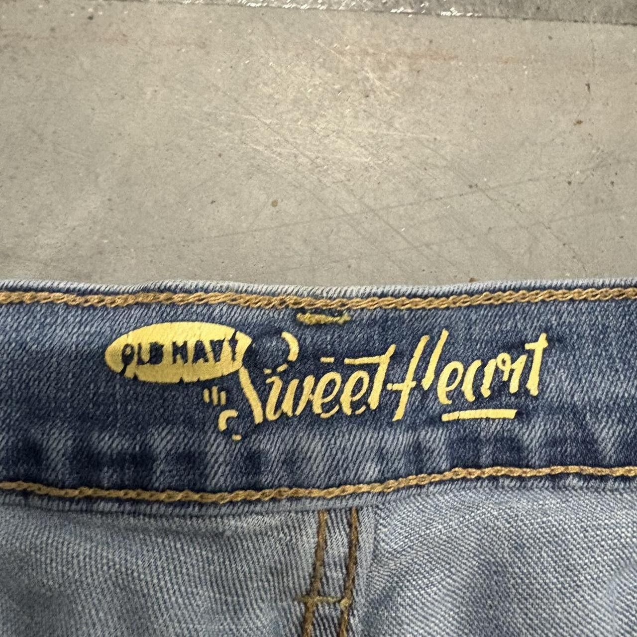 Old Navy Crazy Vintage Y2K/2000s WideLeg Old Navy Sweetheart Light wash Denim Jeans! Size US 32 / EU 48 - 6 Thumbnail