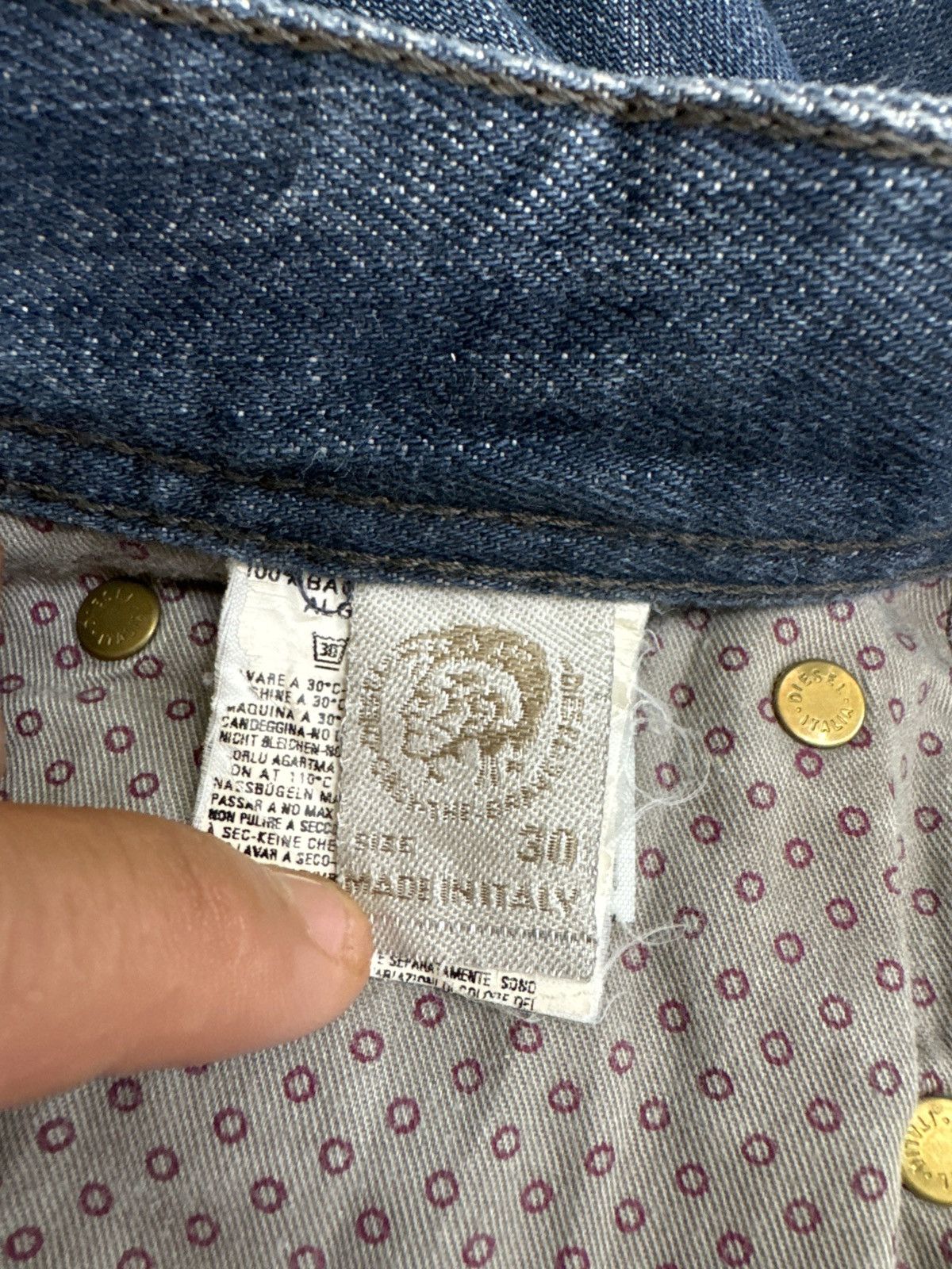 Diesel × Hysteric Glamour × Japanese Brand VTG DIESEL INDUSTRY DISTRESSED MOD VIKER MUD WASH DENIM Size US 31 - 15 Thumbnail