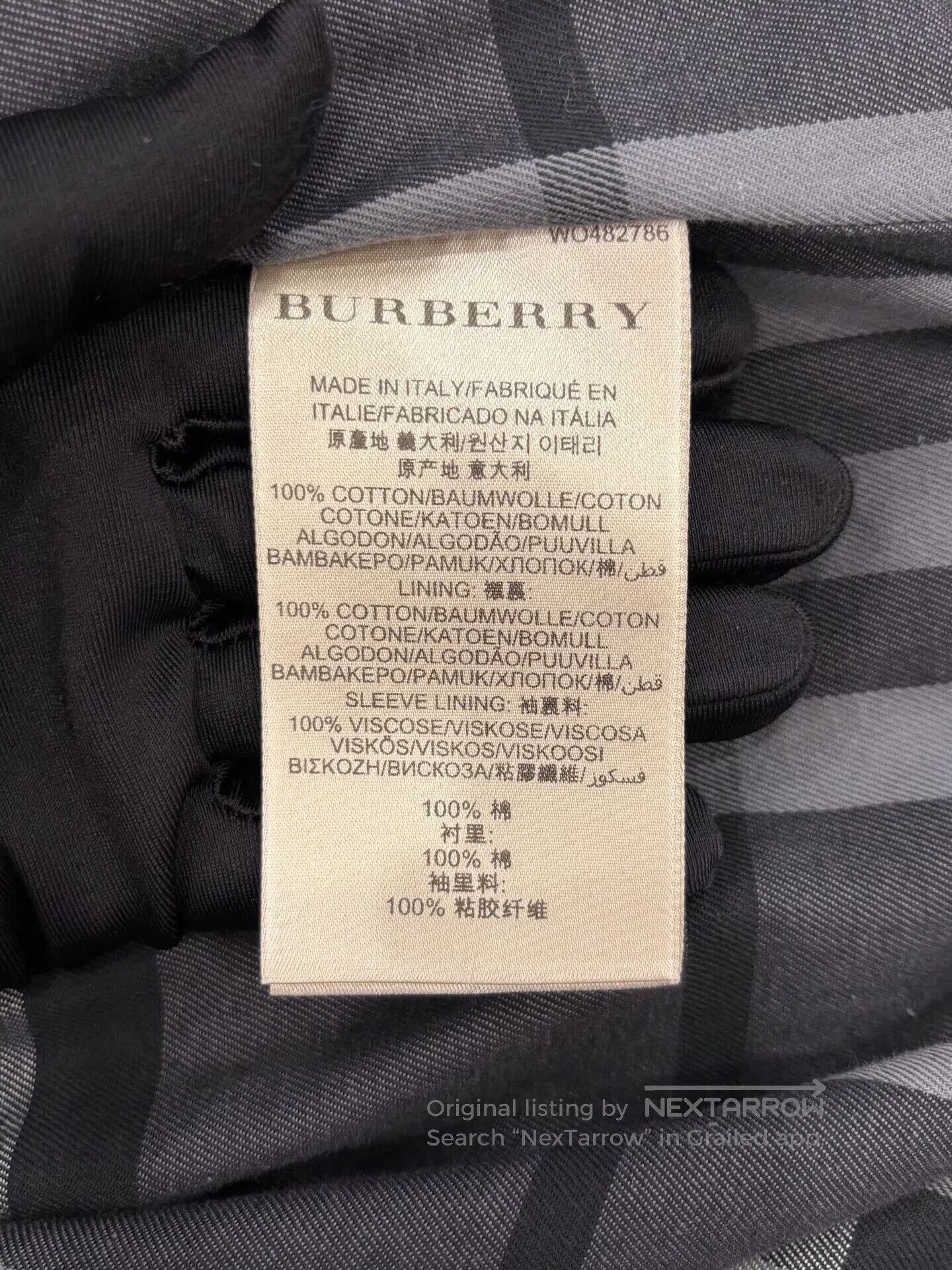 Burberry Burberry London Black Check Logo Men's Trench Coat. Size US L / EU 52-54 / 3 - 7 Thumbnail