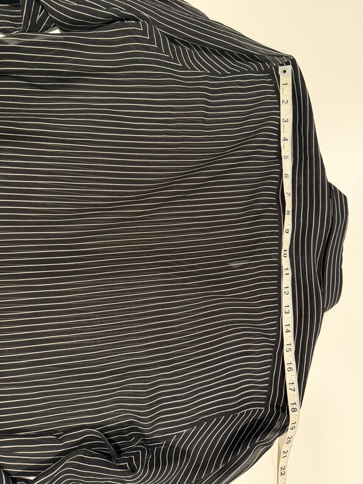 Saint Laurent Paris Saint Laurent mens striped silk shirt. 41/16. $1500 Size US L / EU 52-54 / 3 - 7 Thumbnail