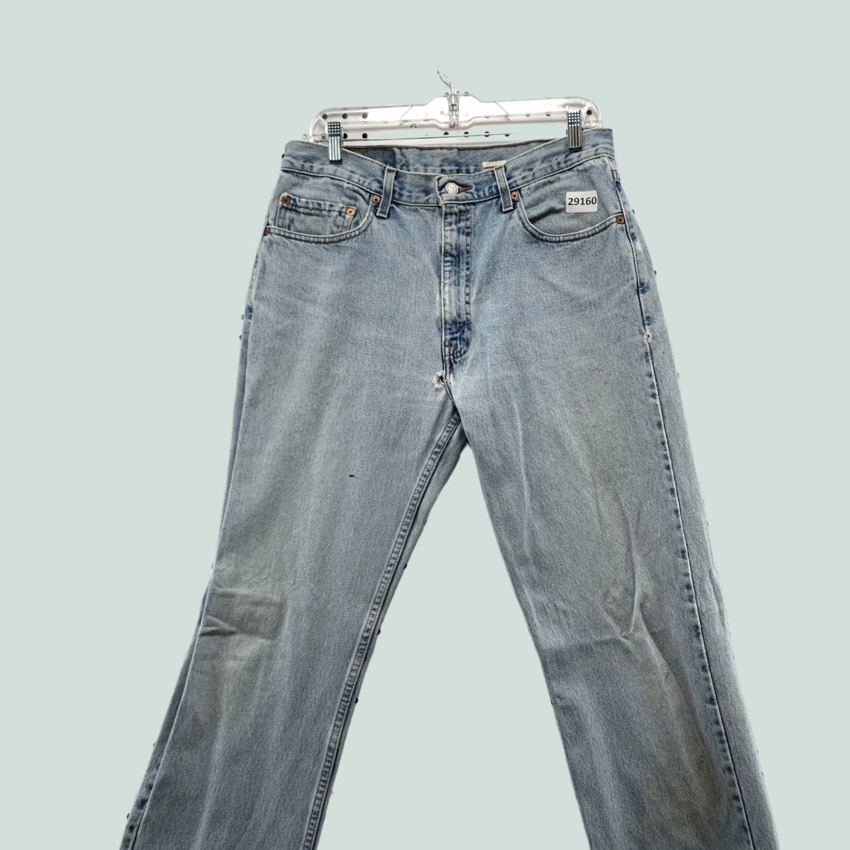 Levi's Vintage Levi'S 505 Denim Jeans Mens Size Fits 33x33.5 Light Wash Straight Leg Size US 33 - 1 Thumbnail