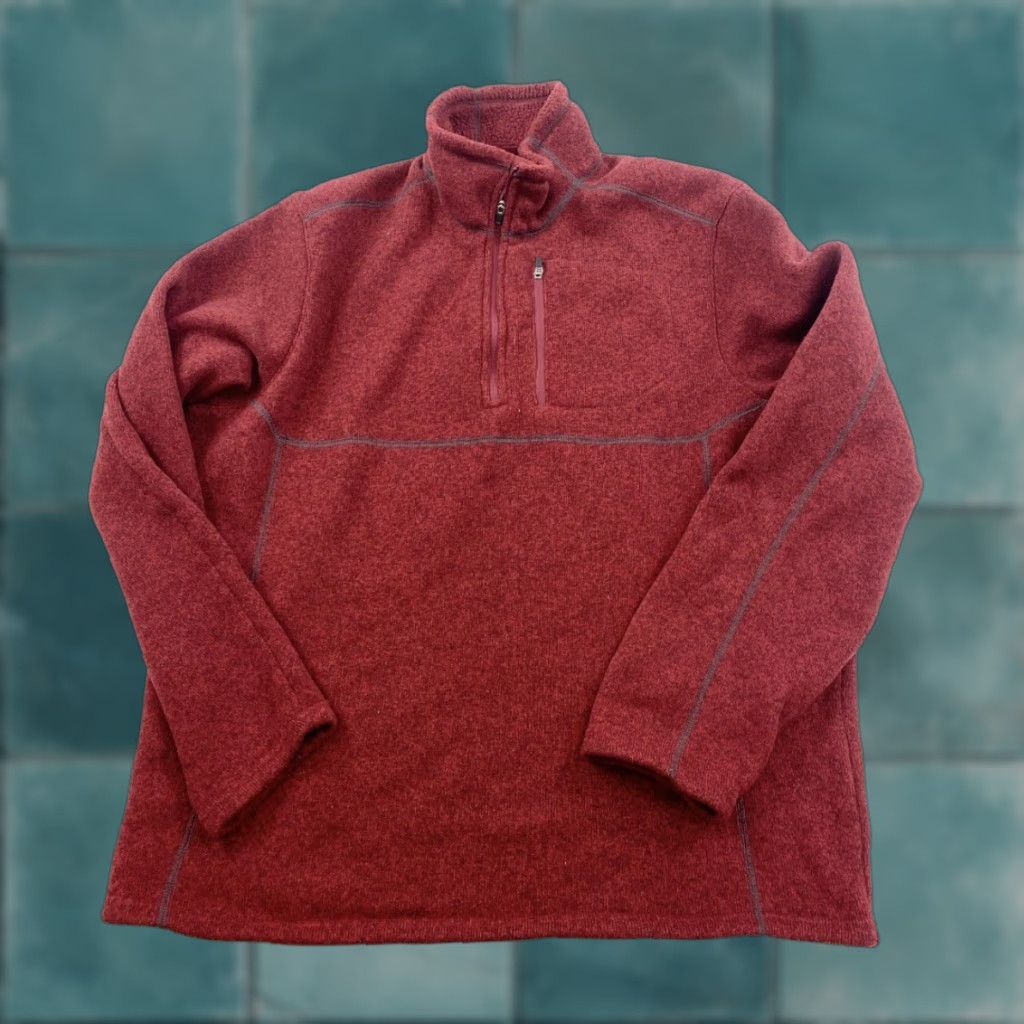 Eddie Bauer Eddie Bauer Sweatshirt Sweater Men L Red 1/4 Quarter Zip Pullover Shirt (if "Shirt" is allowed as category) Size US L / EU 52-54 / 3 - 1 Thumbnail