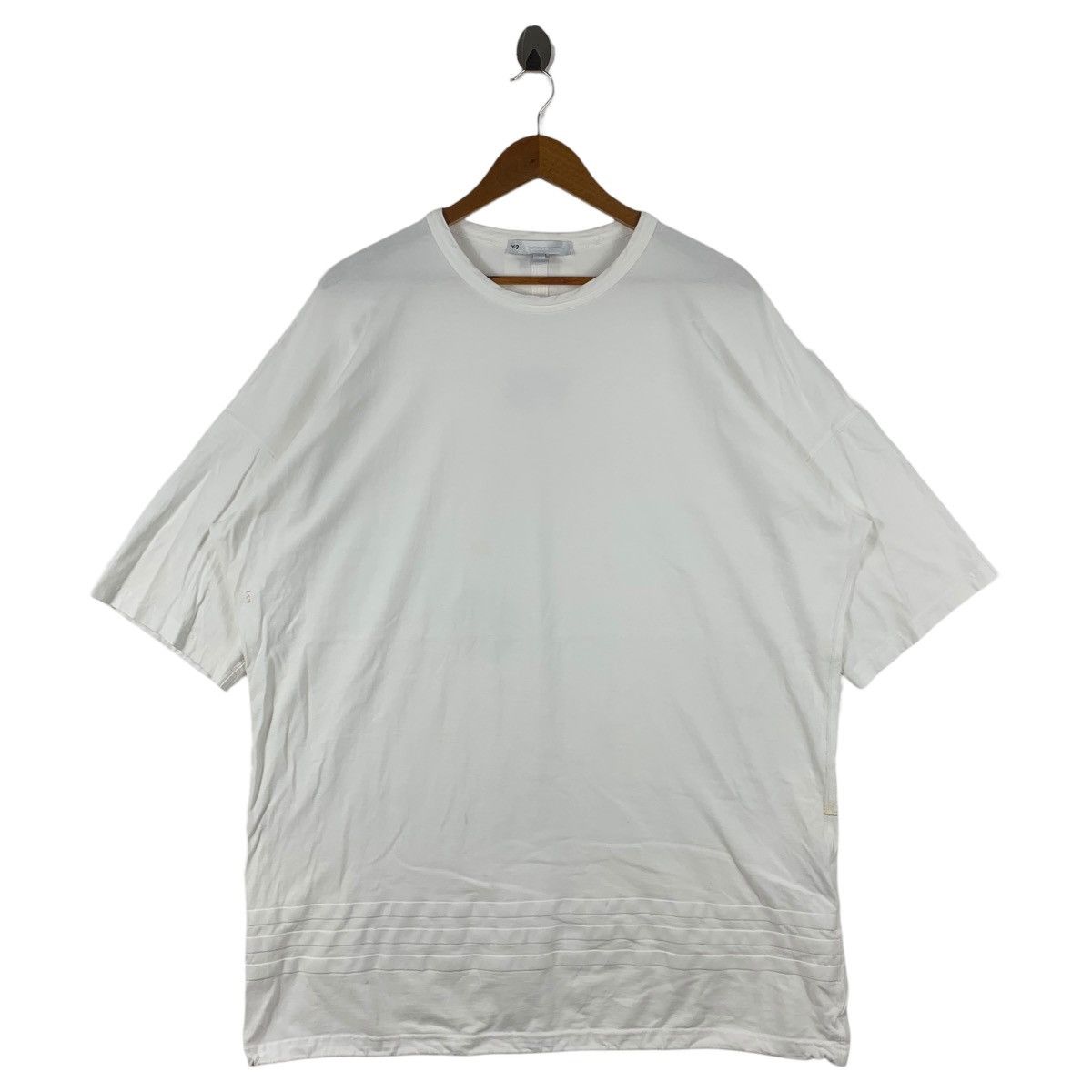 Adidas ADIDAS x YOHJI YAMAMOTO Y-3 white tee shirt Size US L / EU 52-54 / 3 - 1 Thumbnail