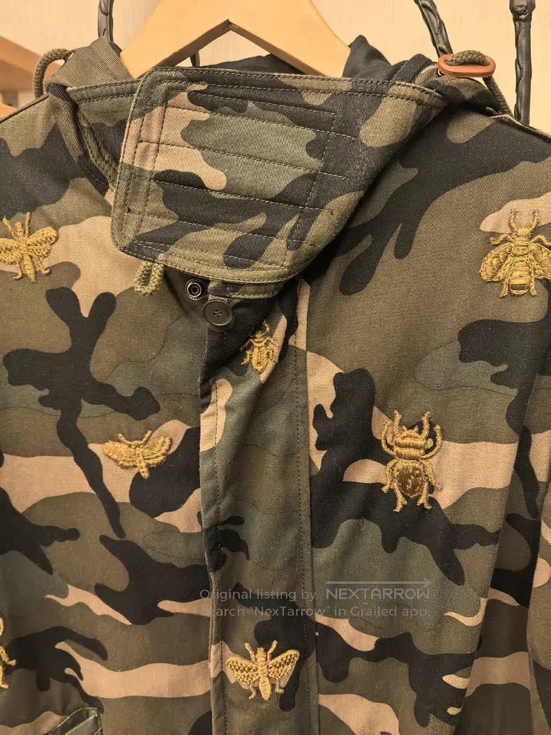 Valentino Valentino Camouflage embroidered trench coat Size L / US 10 / IT 46 - 5 Thumbnail