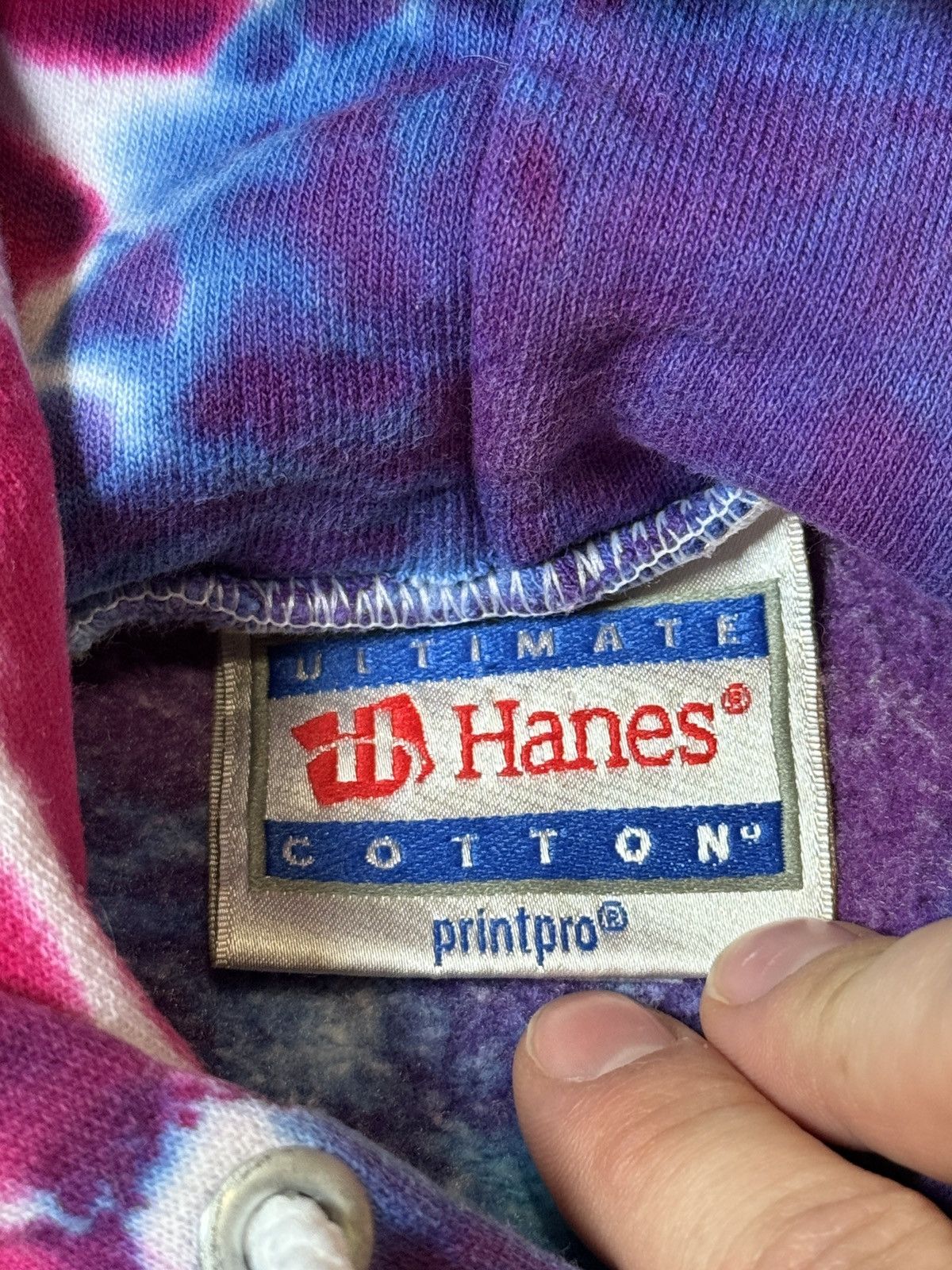 Hanes × Vintage Vintage 90s Tie Dye Seattle Yin Yang Hippie Hipster Hoodie Size US M / EU 48-50 / 2 - 4 Thumbnail