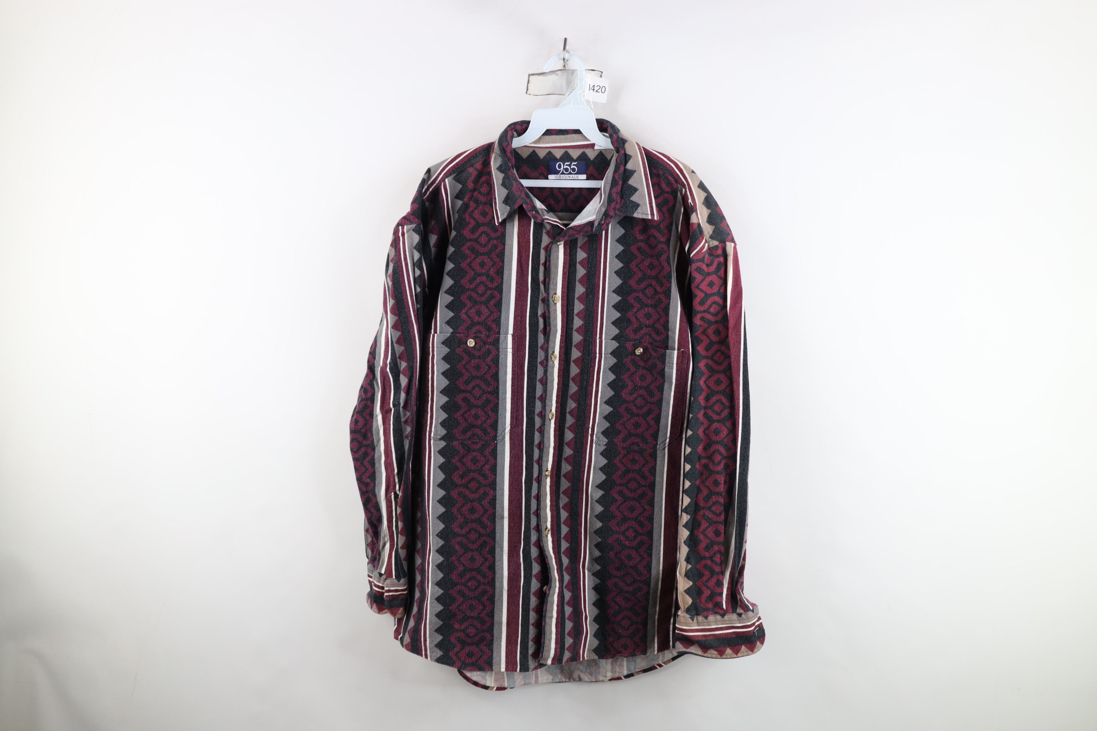 Vintage Vintage 90s Streetwear Rodeo Chamois Cloth Button Shirt Size US XL / EU 56 / 4 - 1 Thumbnail