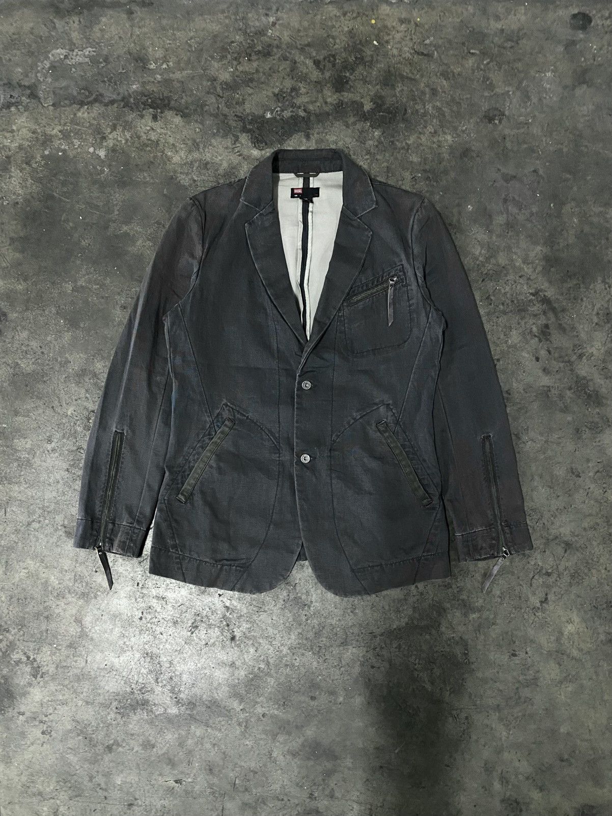Diesel Vintage Diesel Denim Blazer Jacket Size US L / EU 52-54 / 3 - 1 Thumbnail