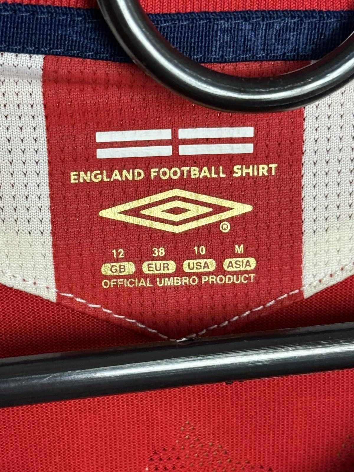 Umbro England National Team 06/08 Away Beckham Football Shirt Size M / US 6-8 / IT 42-44 - 10 Thumbnail