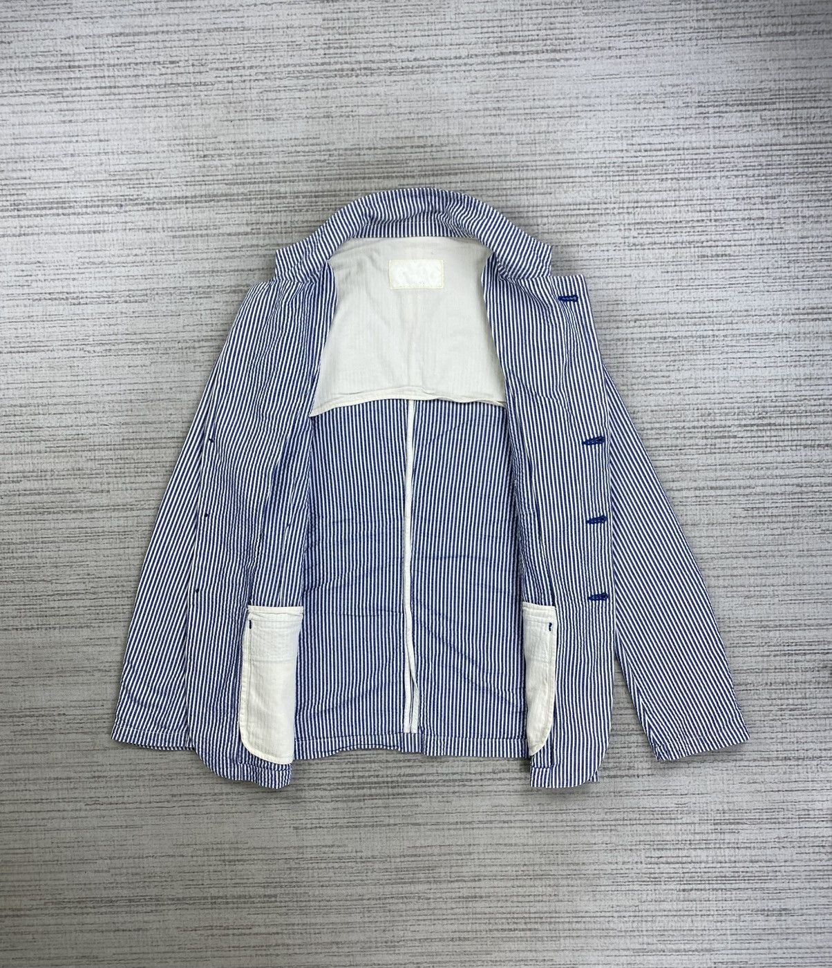 Big John × Japanese Brand × Vintage Vintage Big John Striped Blazer Style Jacket Size US M / EU 48-50 / 2 - 6 Thumbnail