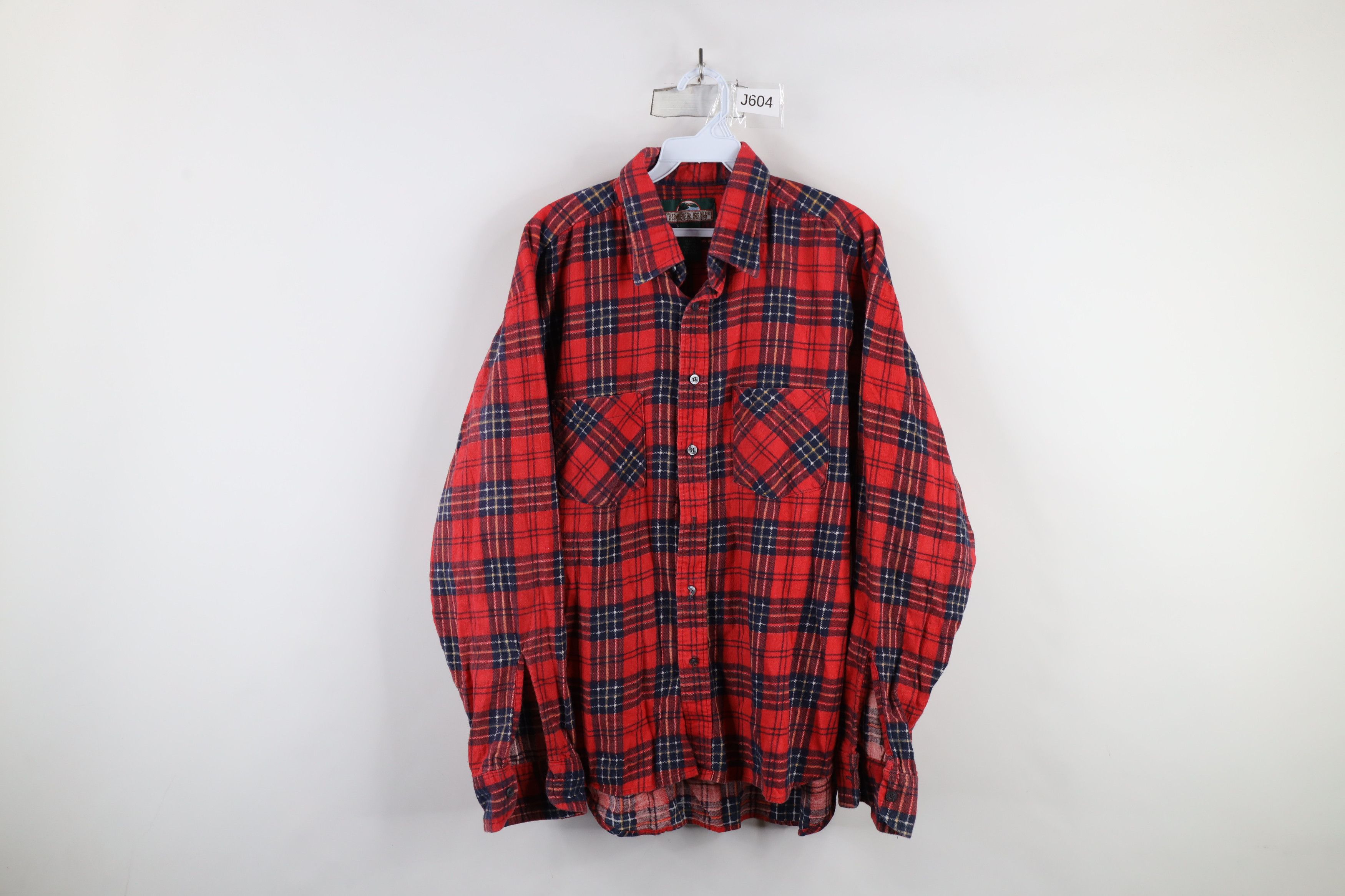 Vintage Vintage 90s Streetwear Flannel Collared Button Shirt Plaid Size US XL / EU 56 / 4 - 1 Thumbnail