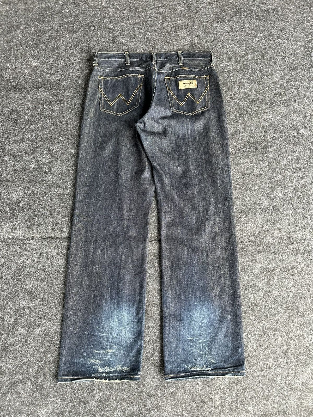 Beauty Beast × Vintage × Wrangler Vintage Wrangler Greensboro Washed Wax Blue Denim D456 Size US 34 / EU 50 - 4 Thumbnail