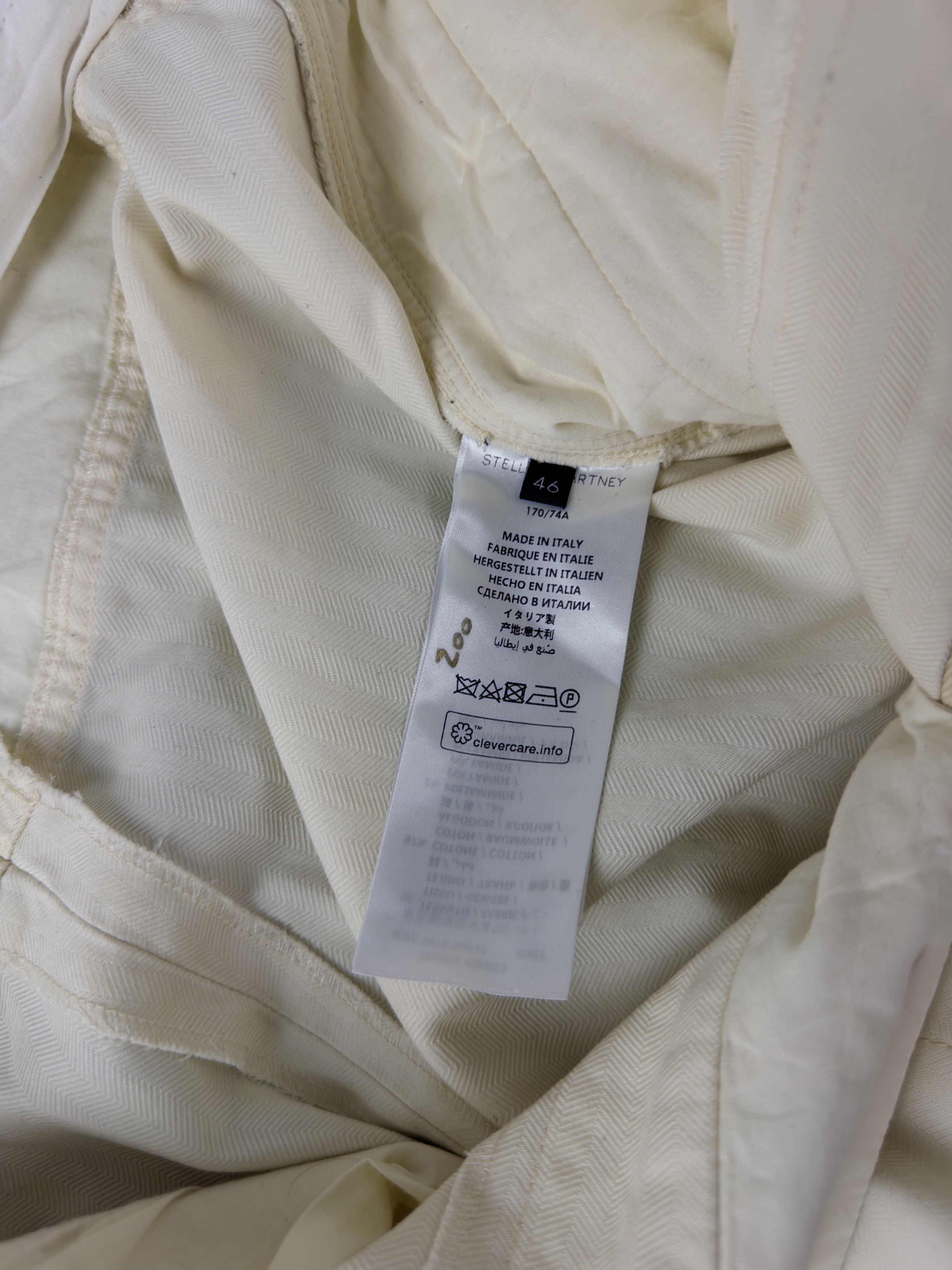 Stella McCartney STELLA MCCARTNEY Zippered Aviator Flight Cargo Trousers Wht Size US 30 / EU 46 - 12 Thumbnail