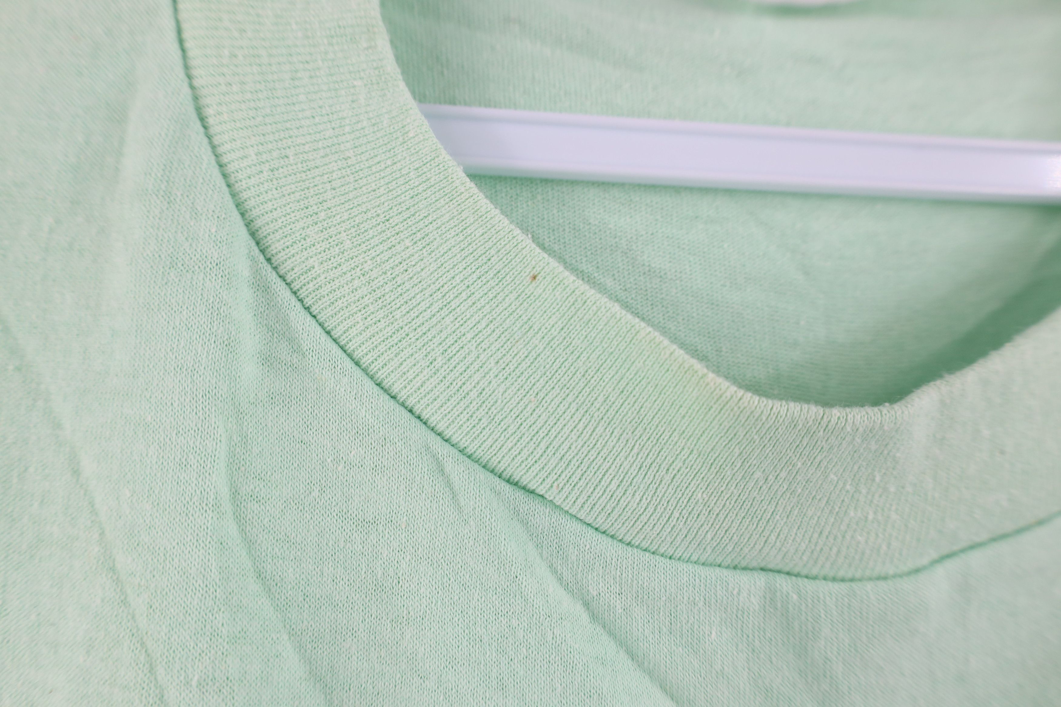 Vintage Vintage 90s Streetwear Short Sleeve T-Shirt Mint Green USA Size XL / US 12-14 / IT 48-50 - 5 Thumbnail