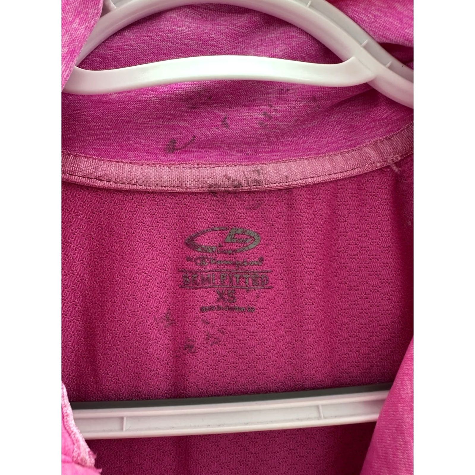 Champion Champion Womens Shirt XS Pink 1/4 Zip Long Sleeve Athletic Size XS / US 0-2 / IT 36-38 - 4 Thumbnail