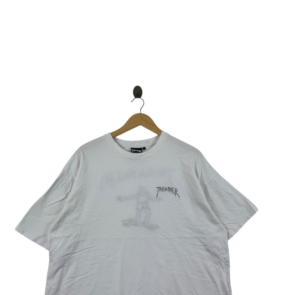 Thrasher THRASHER MAGAZINE SKATEBOARD Cropped Top Tee Shirt Top Size L / US 10 / IT 46 - 2 Thumbnail
