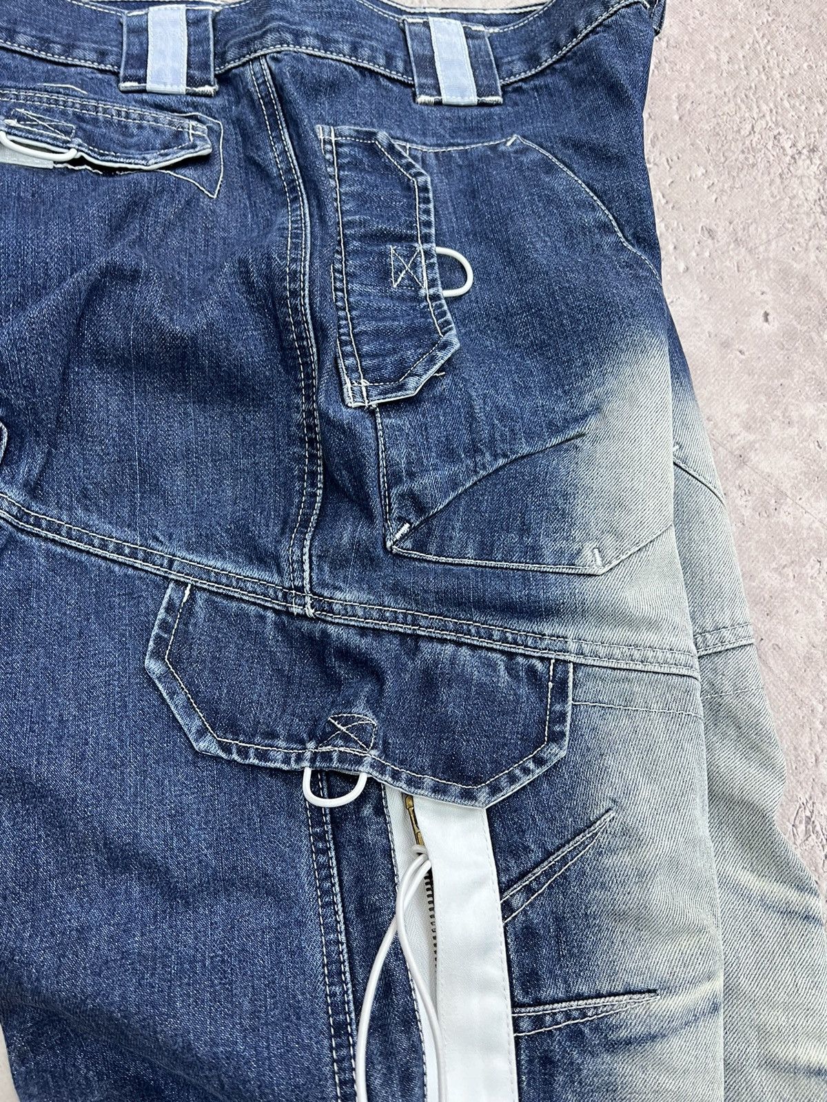 Vintage Y2K washed faded loose baggy skate hiphop work biker jeans Size US 34 / EU 50 - 10 Thumbnail