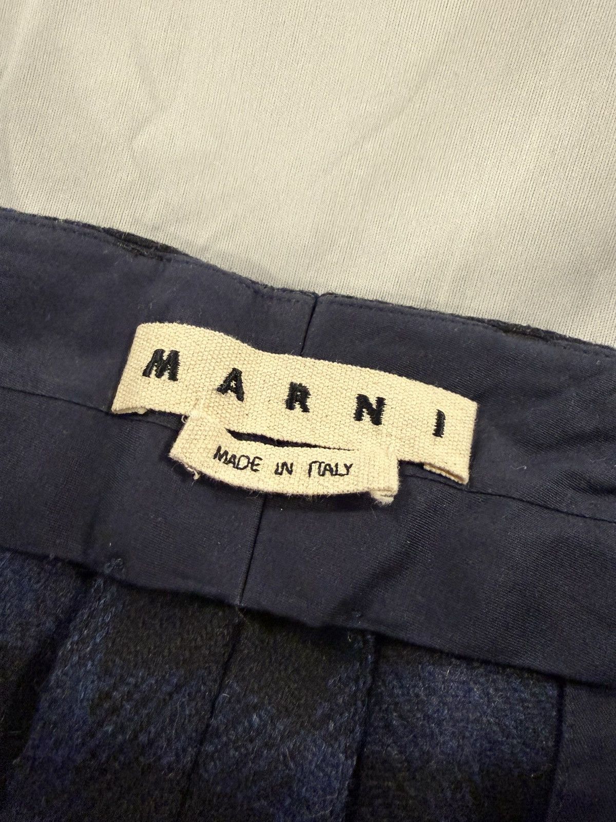 Marni Marni 100% Virgin Wool Plaid Trousers Wide Leg Size 50 / 36 Size US 36 / EU 52 - 4 Thumbnail