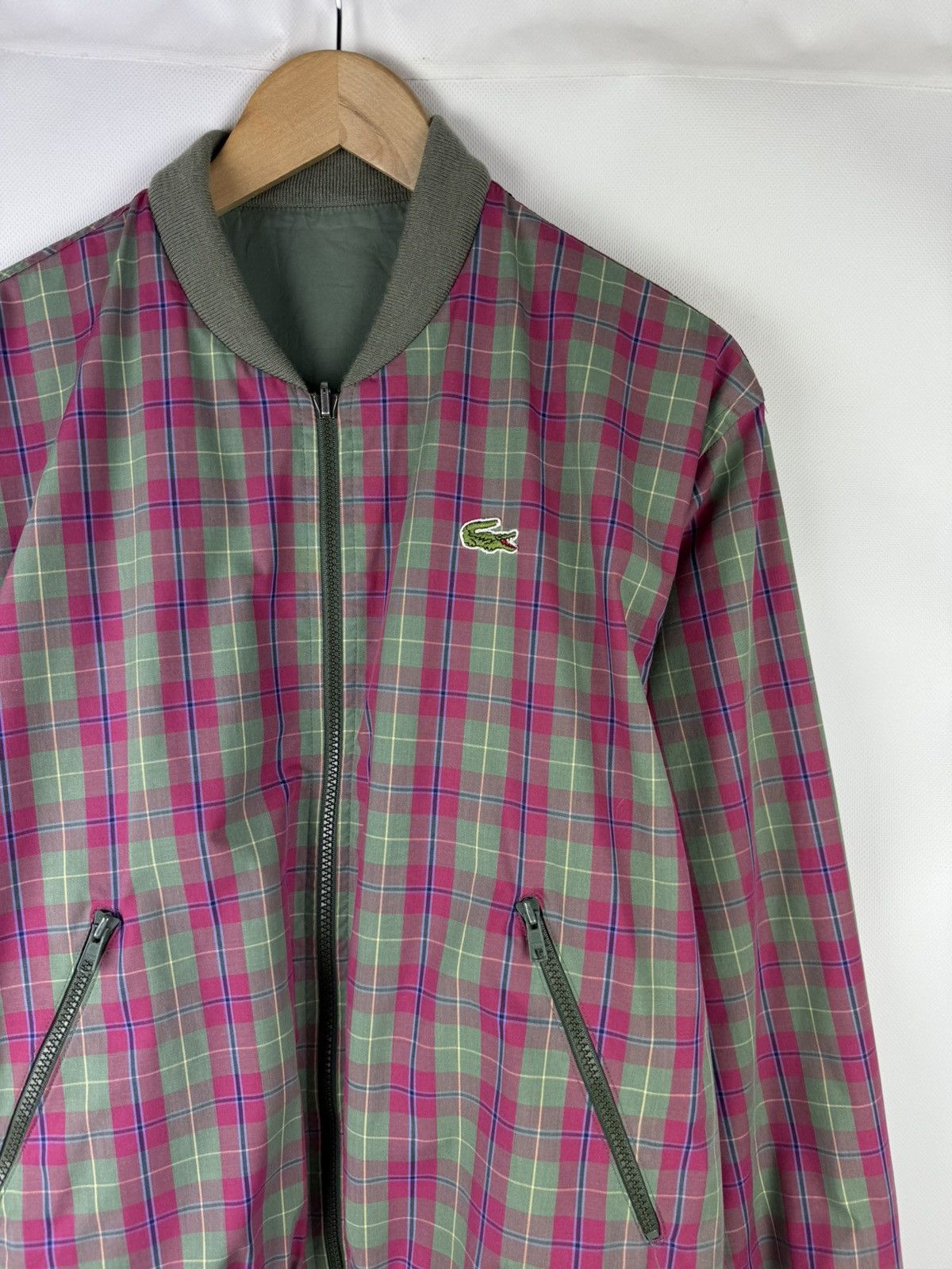 Lacoste Chemise Lacoste Vintage Reversible Bomber Jacket Size US M / EU 48-50 / 2 - 3 Thumbnail