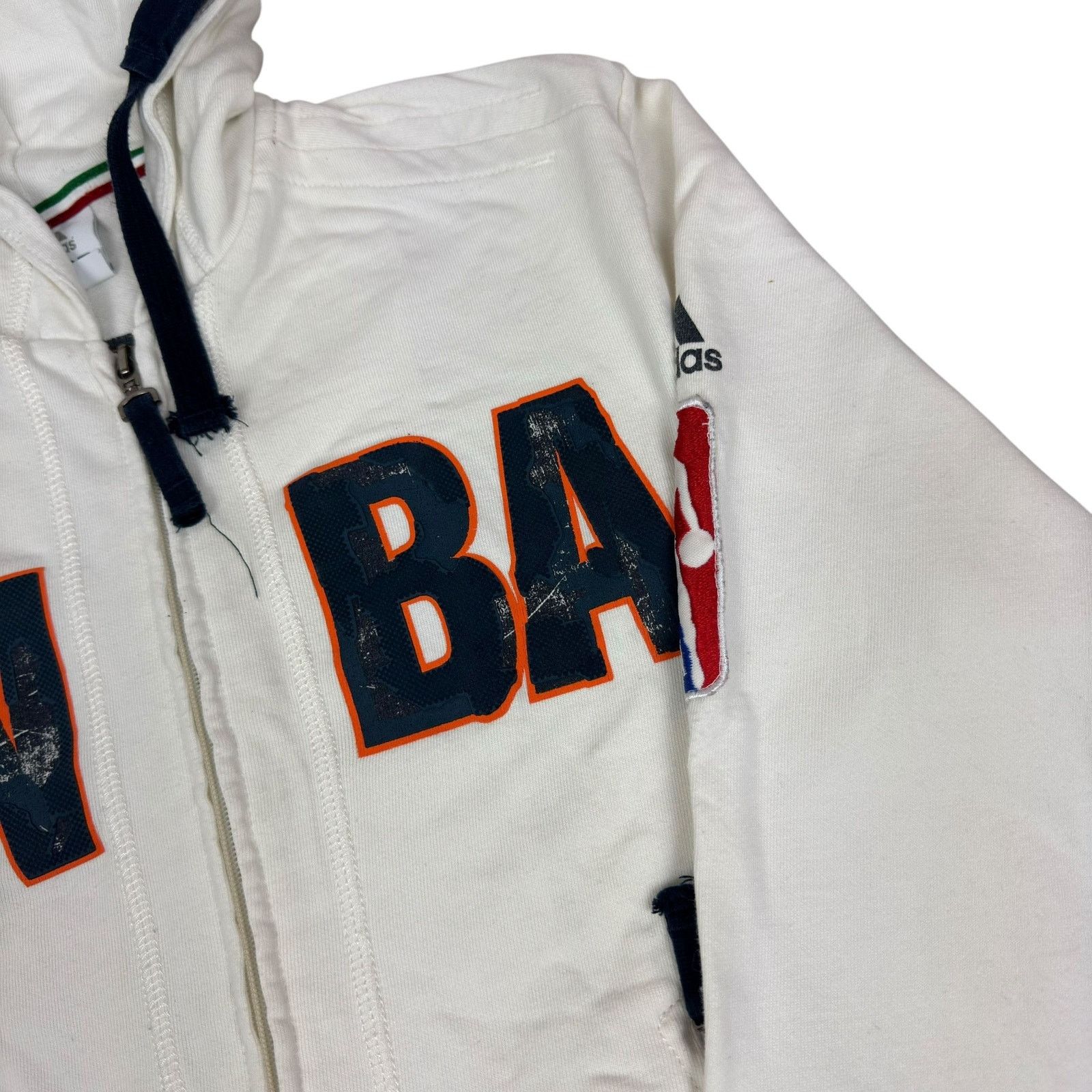 Adidas Adidas Womens White Long Sleeve Hooded Full Zip Jacket Small Size S / US 4 / IT 40 - 4 Thumbnail