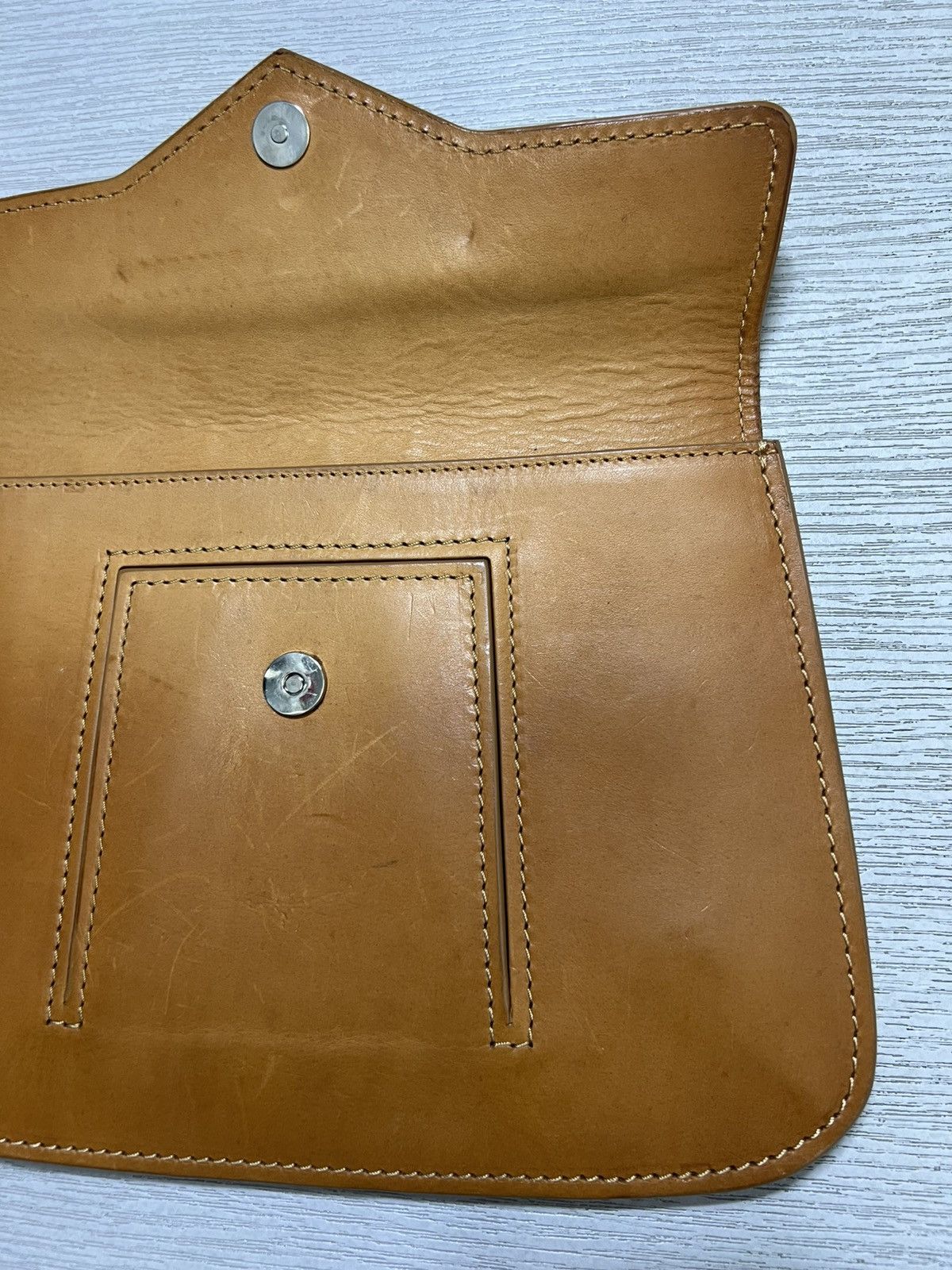 Maison Margiela Maison Margiela - A/W 15’ - Leather Flap Clutch Bag Size ONE SIZE - 9 Thumbnail