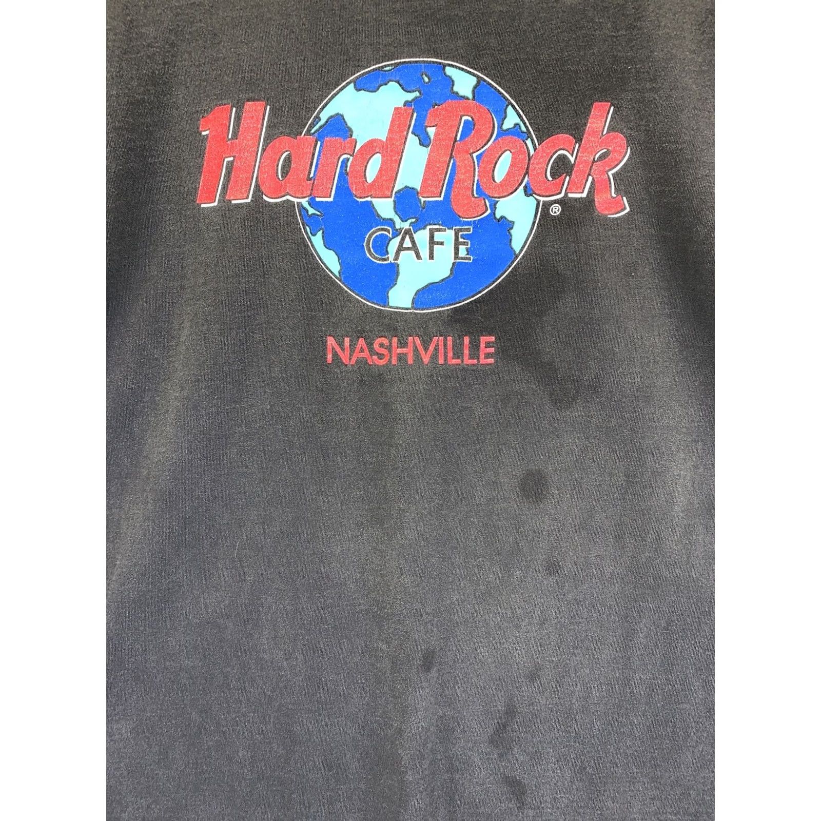 Hard Rock Cafe VINTAGE 1990s Hard Rock Cafe Nashville Tennessee Black Graphic Mens T Shirt XL Size US XL / EU 56 / 4 - 2 Thumbnail