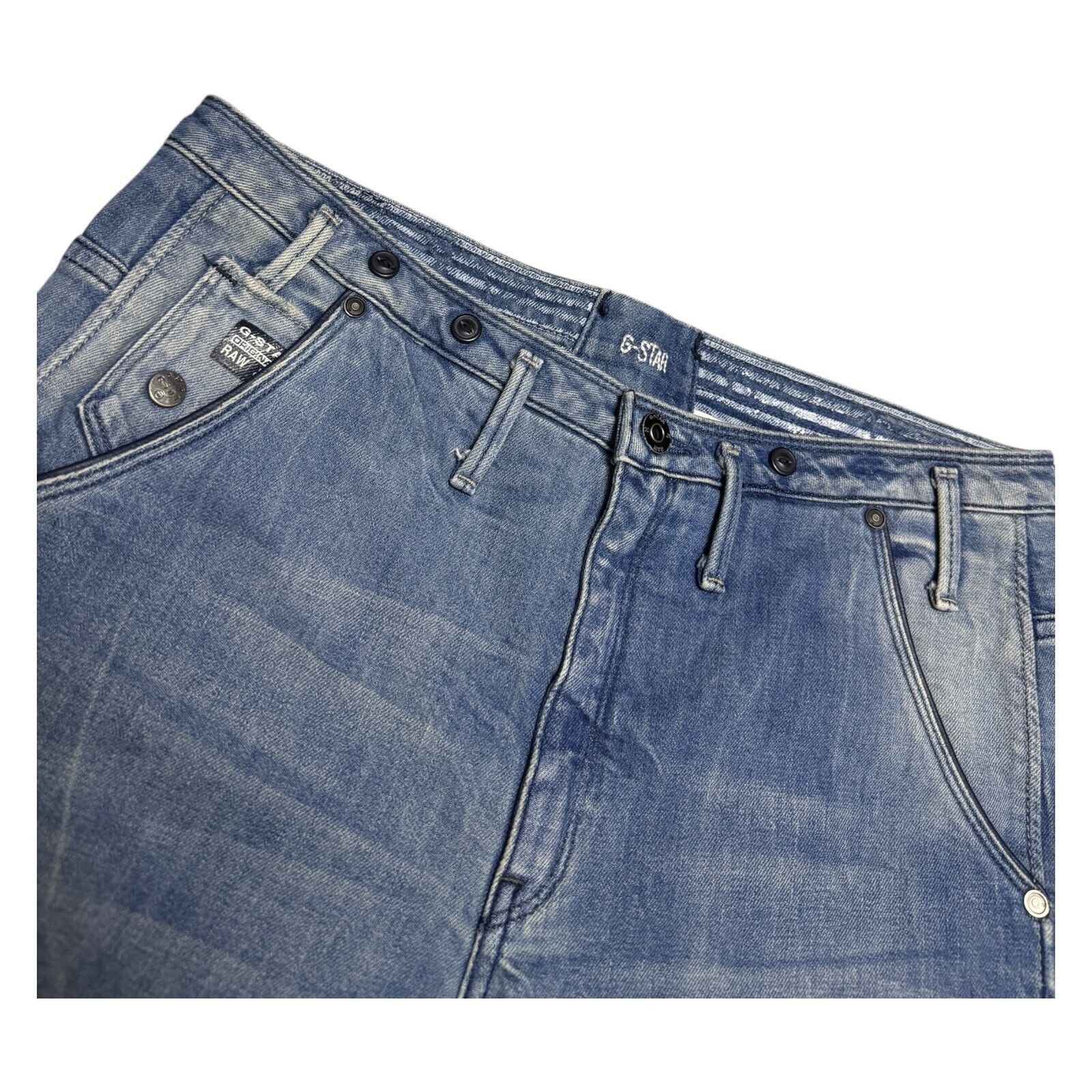 G-Star G STAR RAW ARC Navy 3D TAPERED BRACES Denim Jeans 12 Size 32" / US 10 / IT 46 - 5 Thumbnail