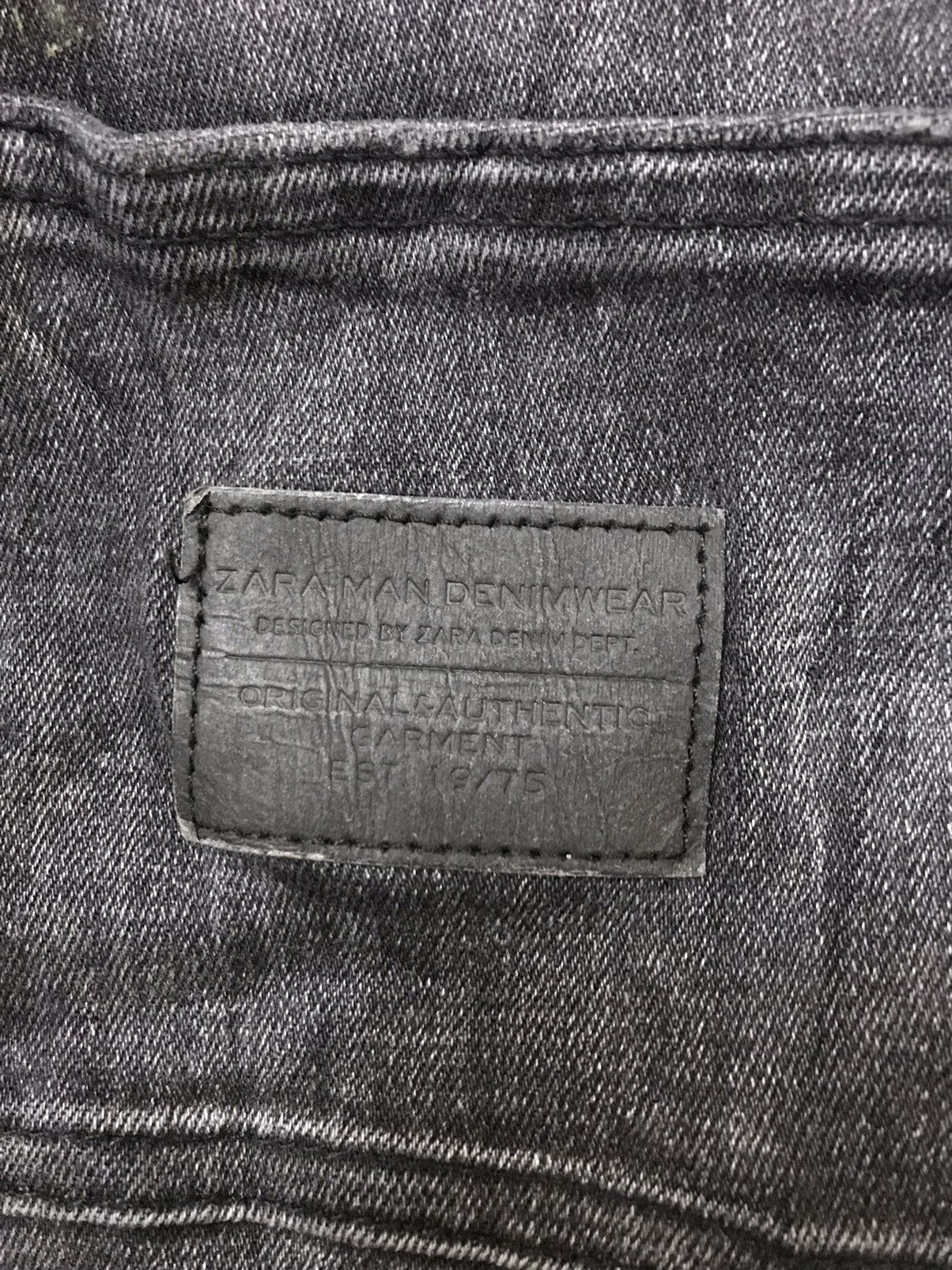 Japanese Brand Zara Man Denim Wear Skinny Fit Distressed Jeans Size US 29 - 10 Thumbnail