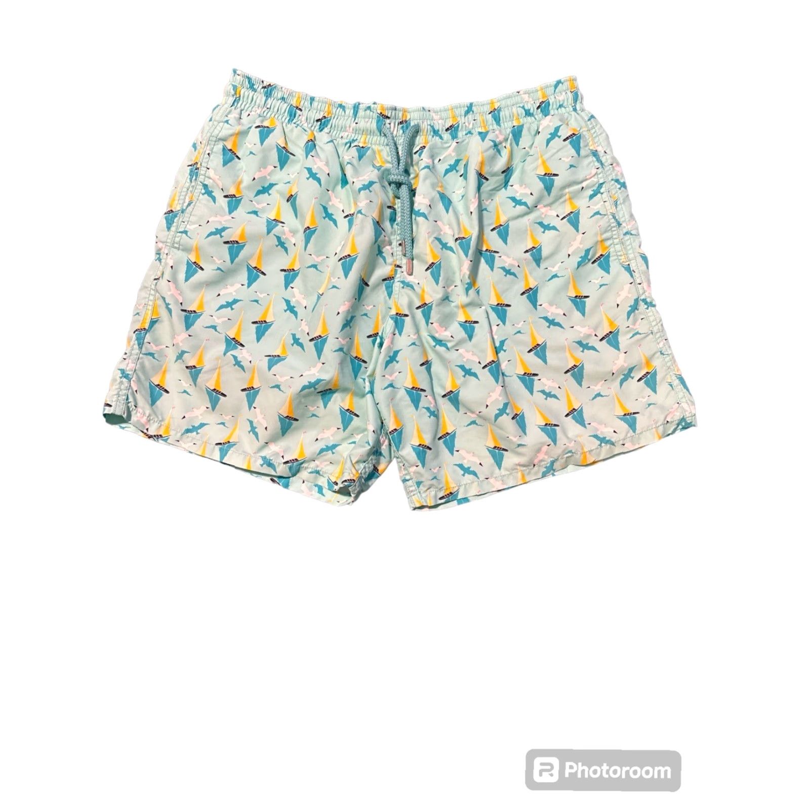 Vilebrequin Vilebrequin Bateaux Sur L'eau Moorea Trunks Lagon XXL W/Dustbag - Beach, Tropical, Multicolor, 50/50 Cotton-Poly Short Trunks Men, Quick Dry Size US 39 - 4 Thumbnail