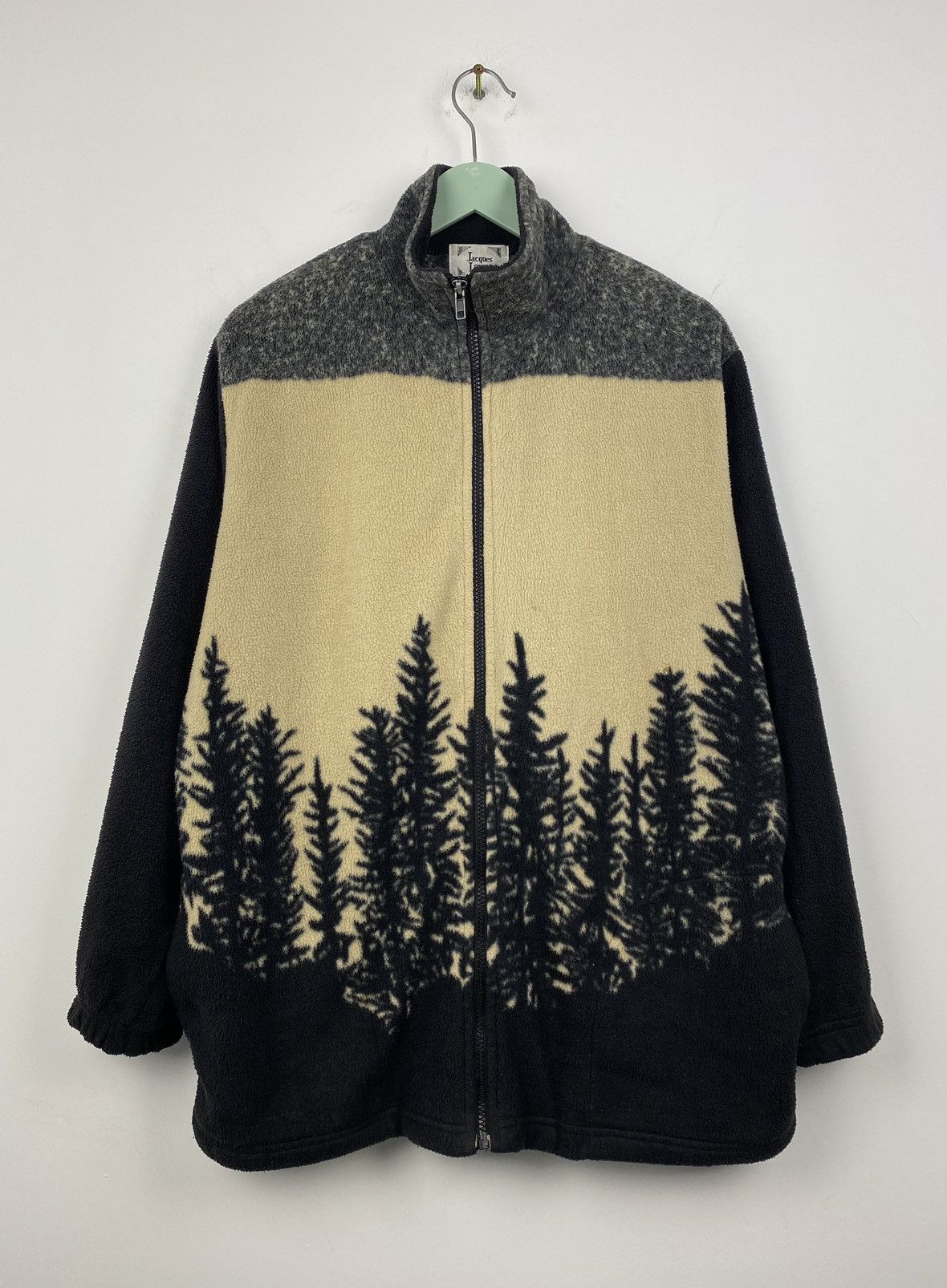 Other Vintage Y2K Wolf Print Fleece Jacket Animal like Supreme Size US M / EU 48-50 / 2 - 2 Thumbnail