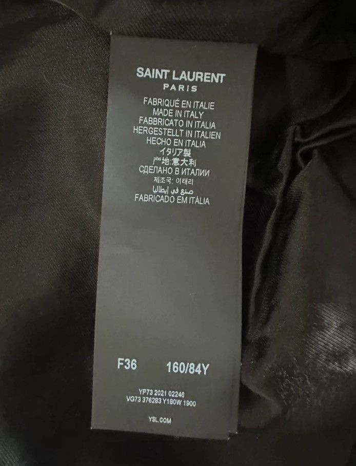 Saint Laurent Paris × Yves Saint Laurent Saint Laurent Teddy baseball jacket2410-Nextarrow Size XS / US 0-2 / IT 36-38 - 7 Thumbnail